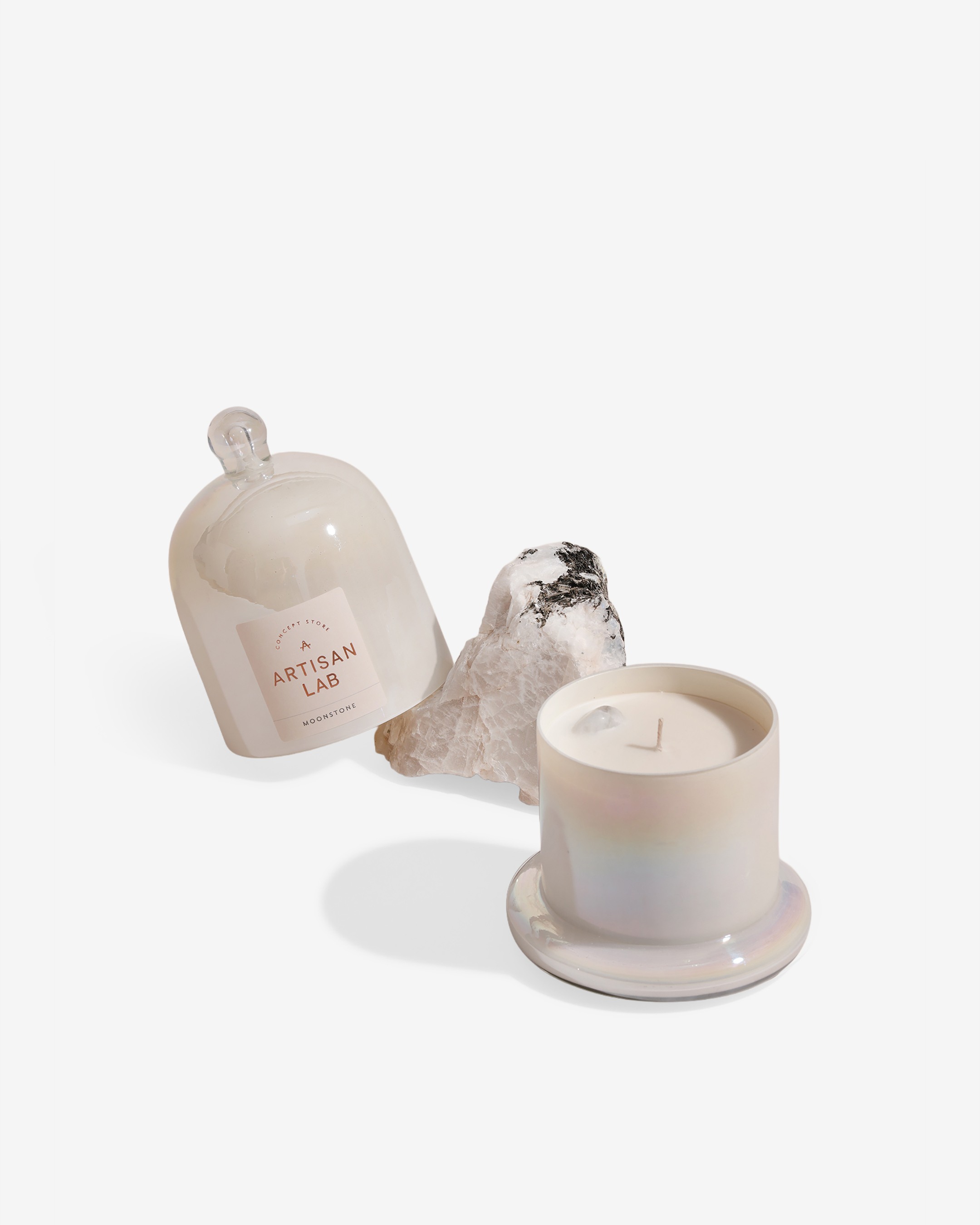 Crystal Quartz Candle