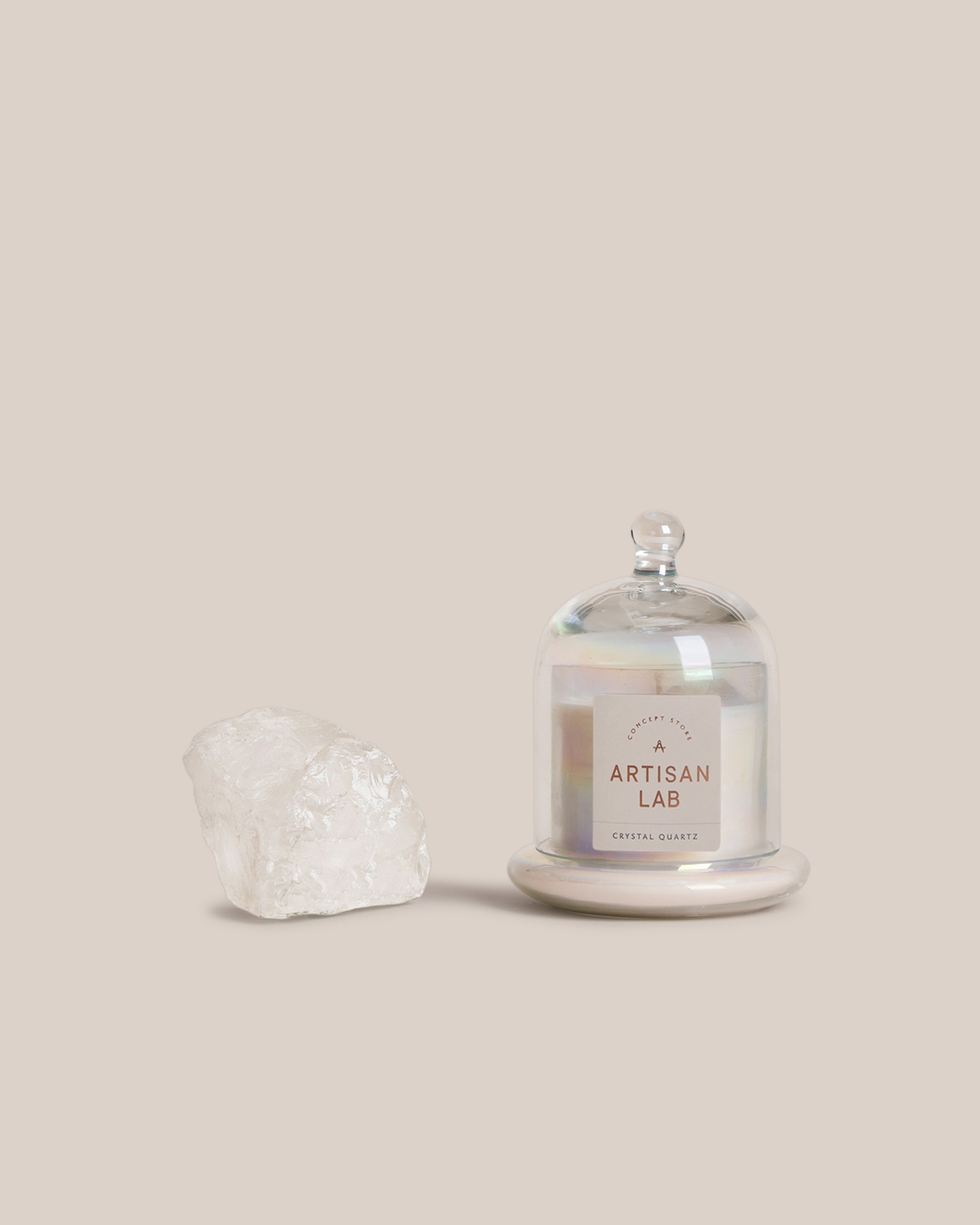 Crystal Quartz Candle