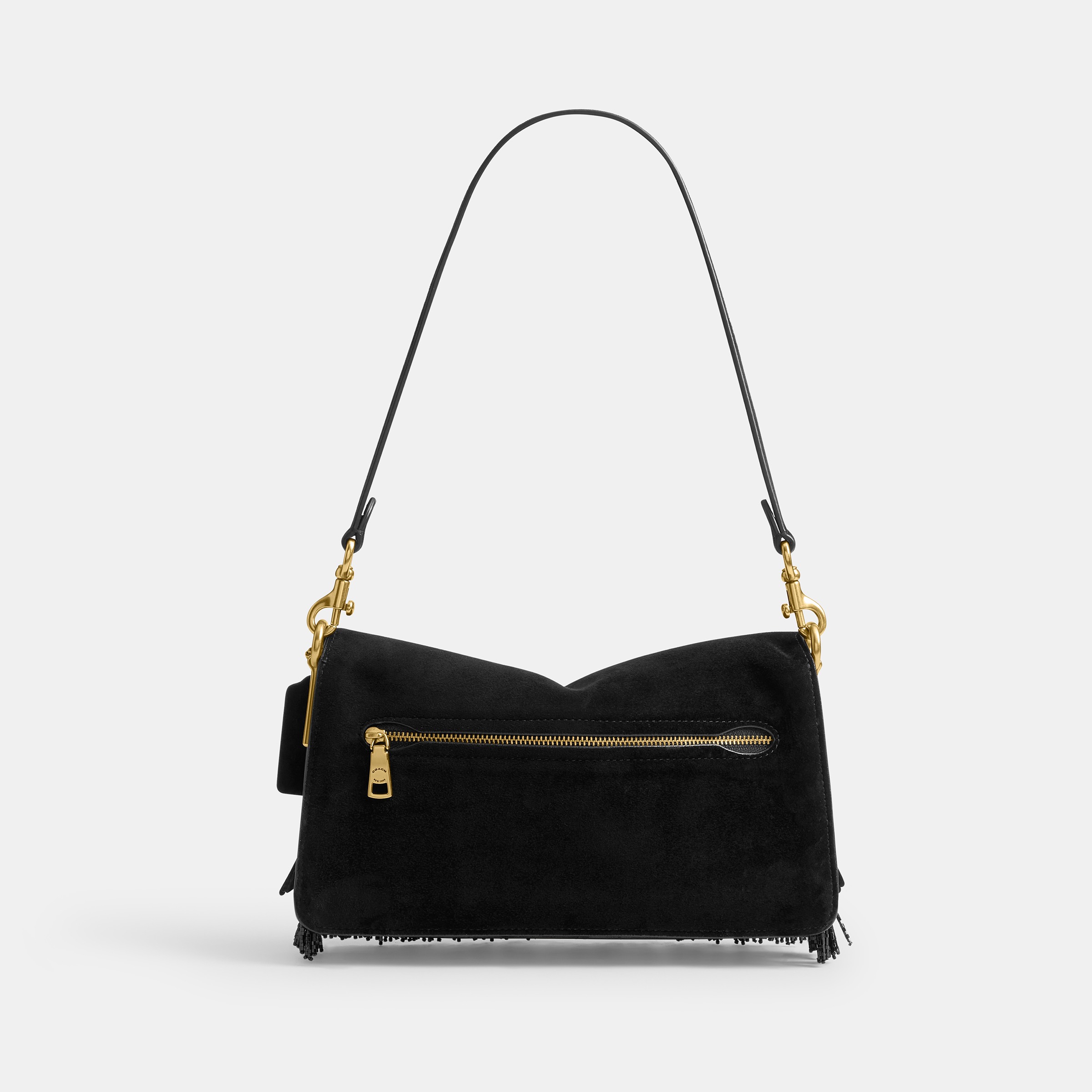 Tabby Shoulder Bag 26 With Crystal Beaded Fringe
