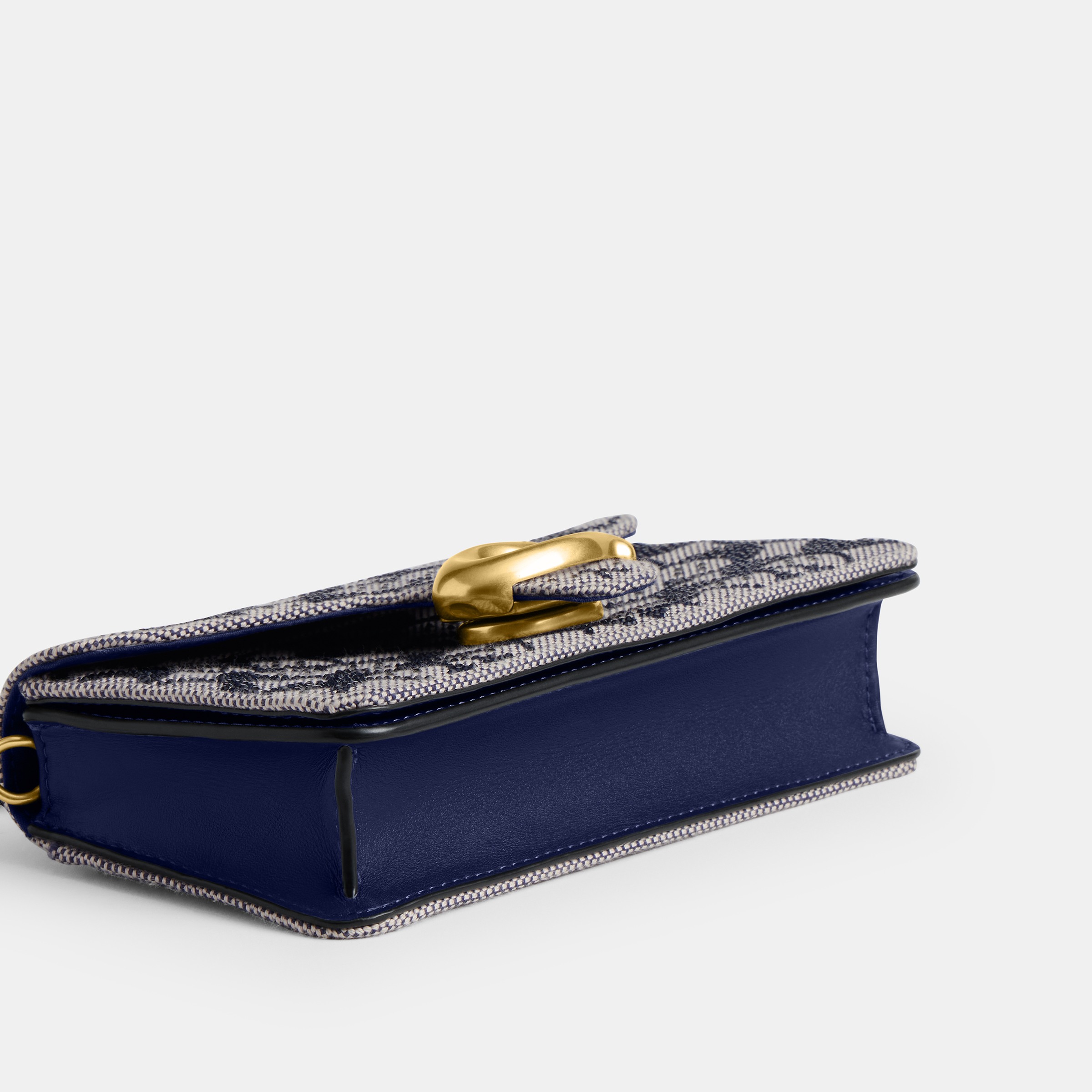 Tabby Chain Crossbody Bag 19 In Crystal Signature Jacquard