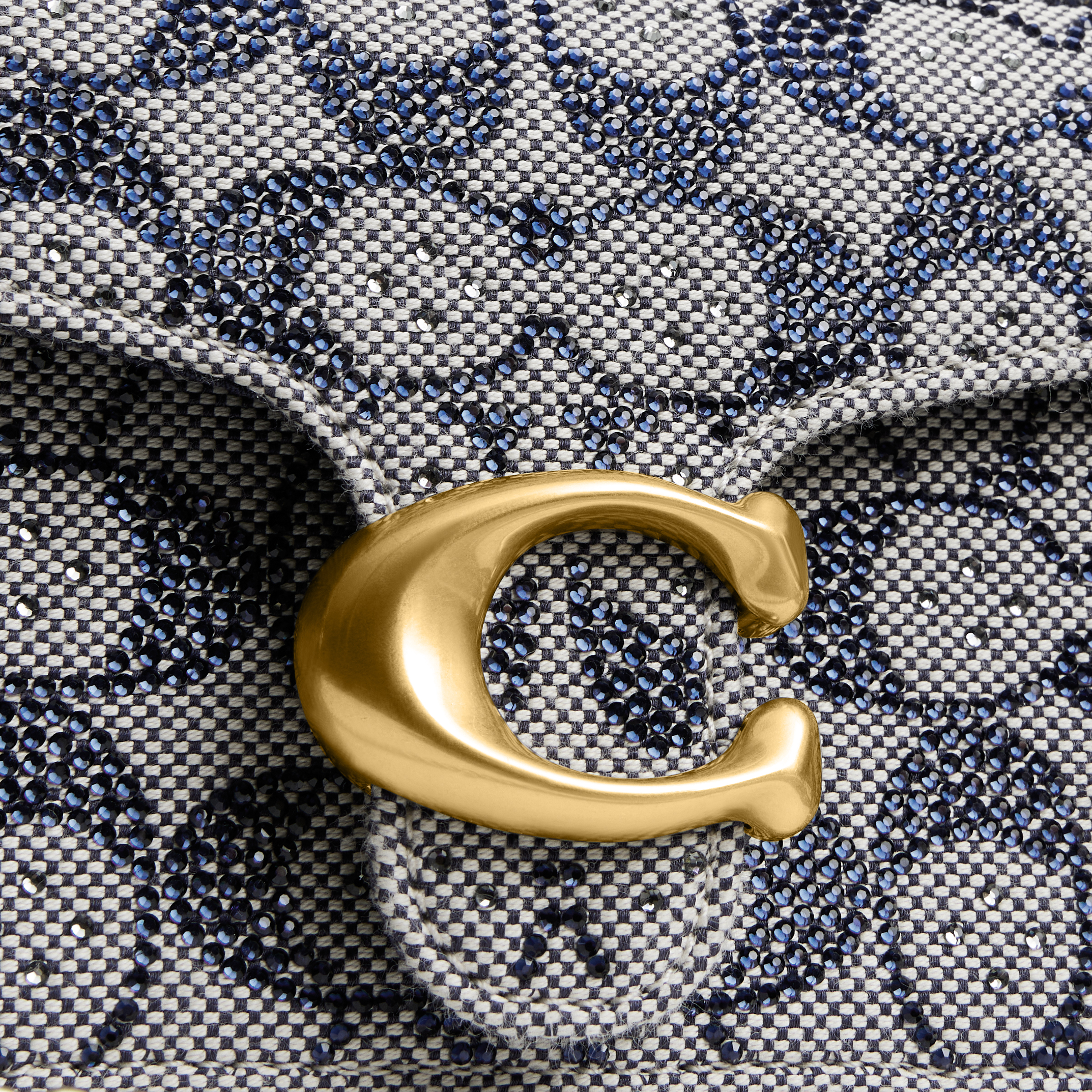 Tabby Chain Crossbody Bag 19 In Crystal Signature Jacquard