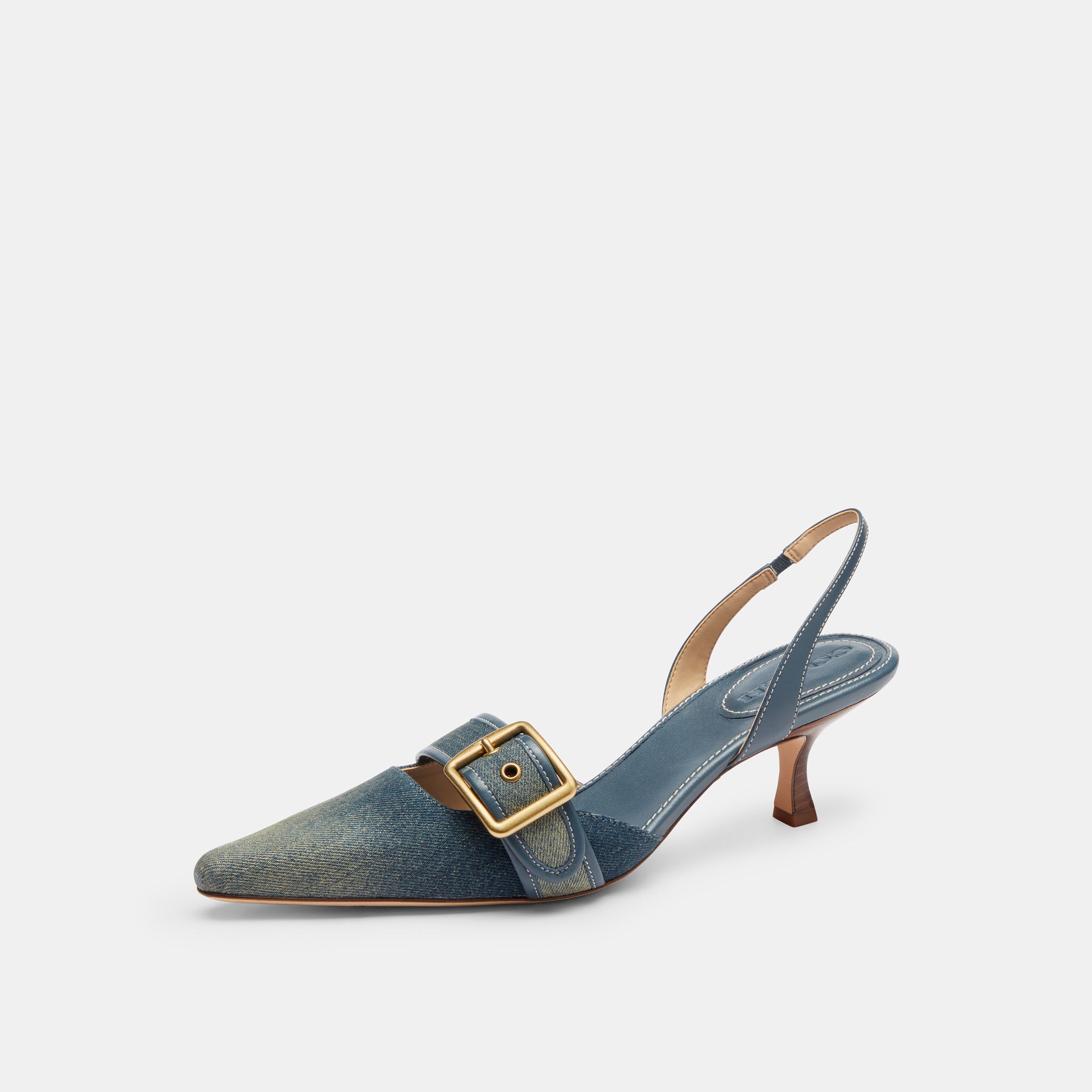 Margot Slingback In Loved Denim