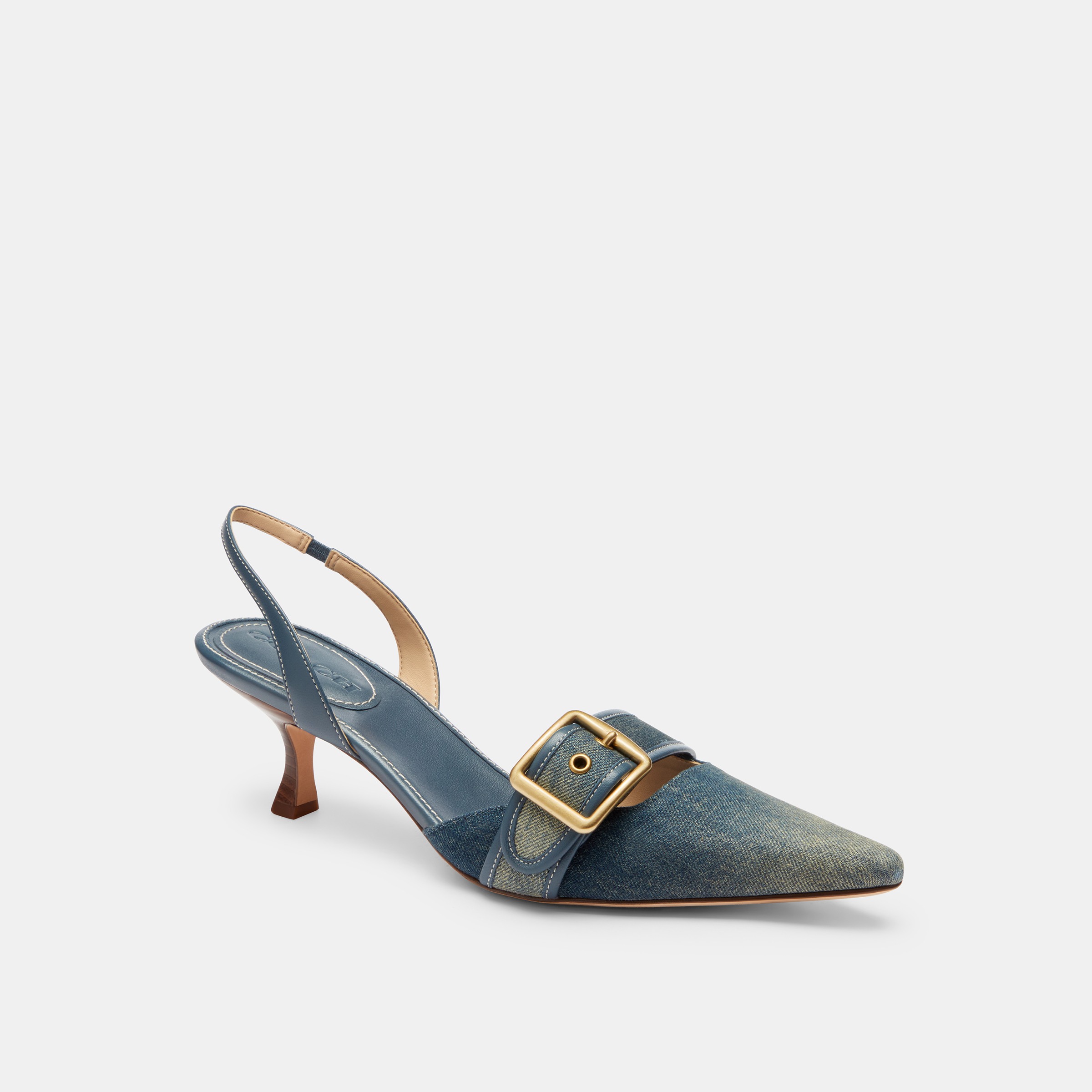 Margot Slingback In Loved Denim