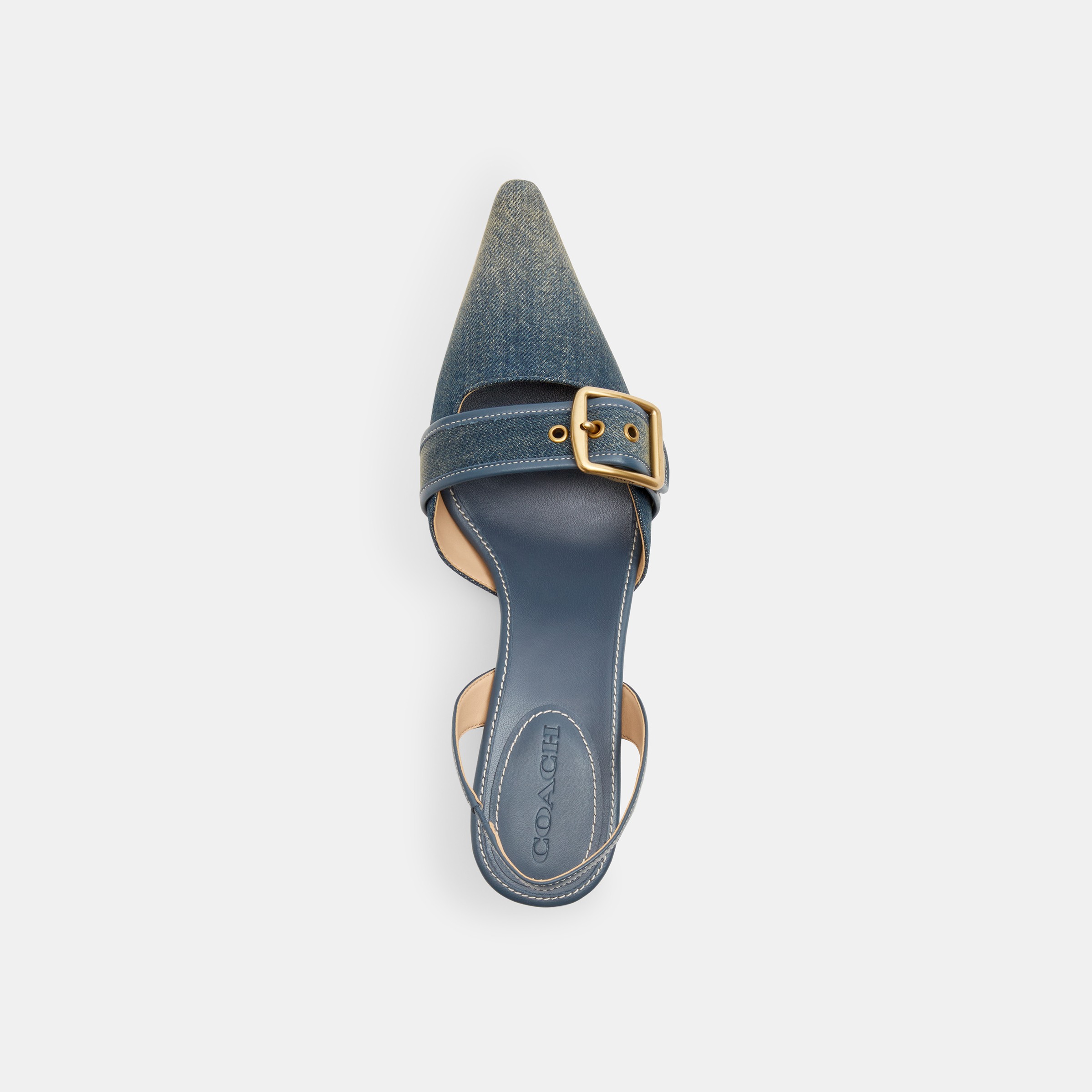 Margot Slingback In Loved Denim