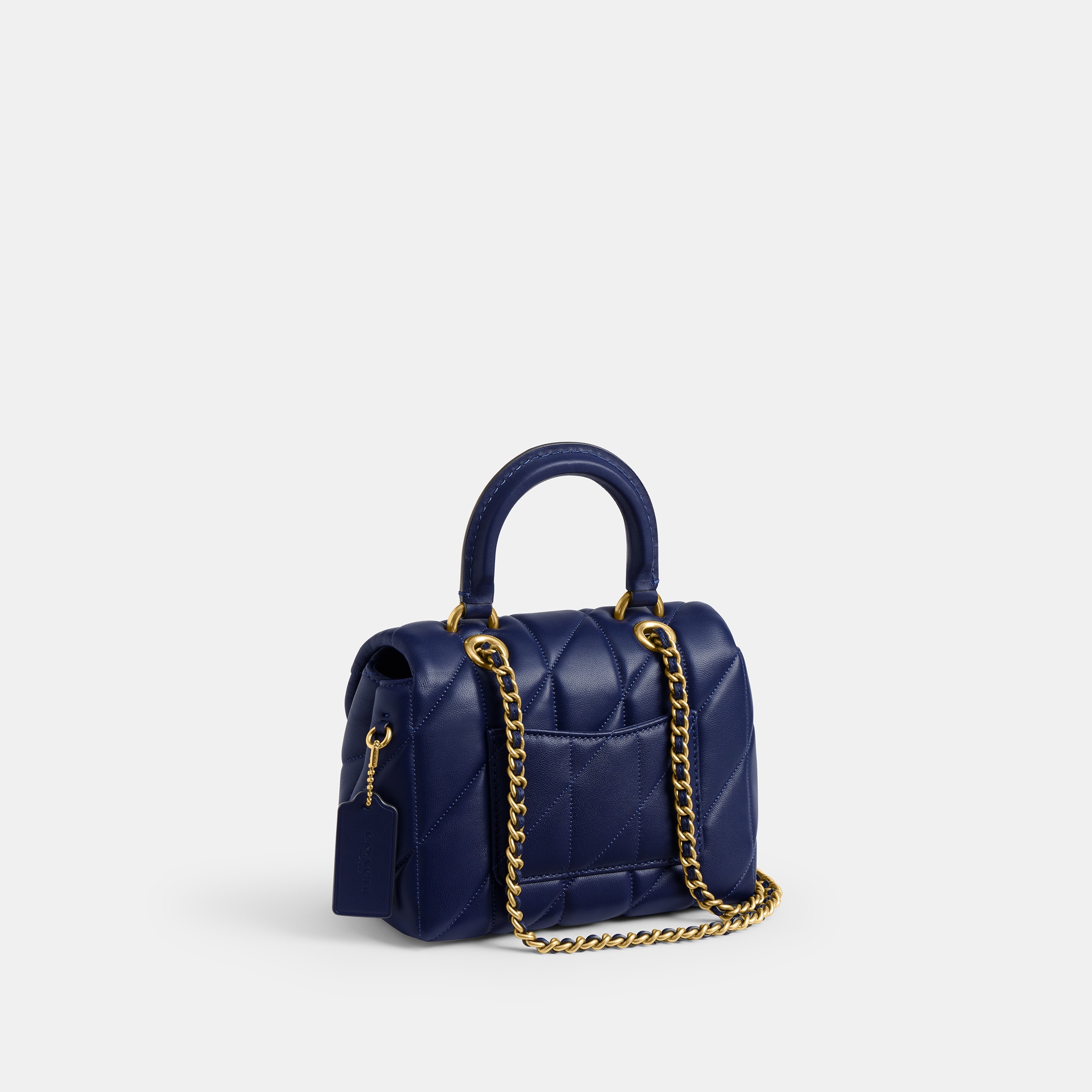 Tabby Top Handle Bag With Quilting