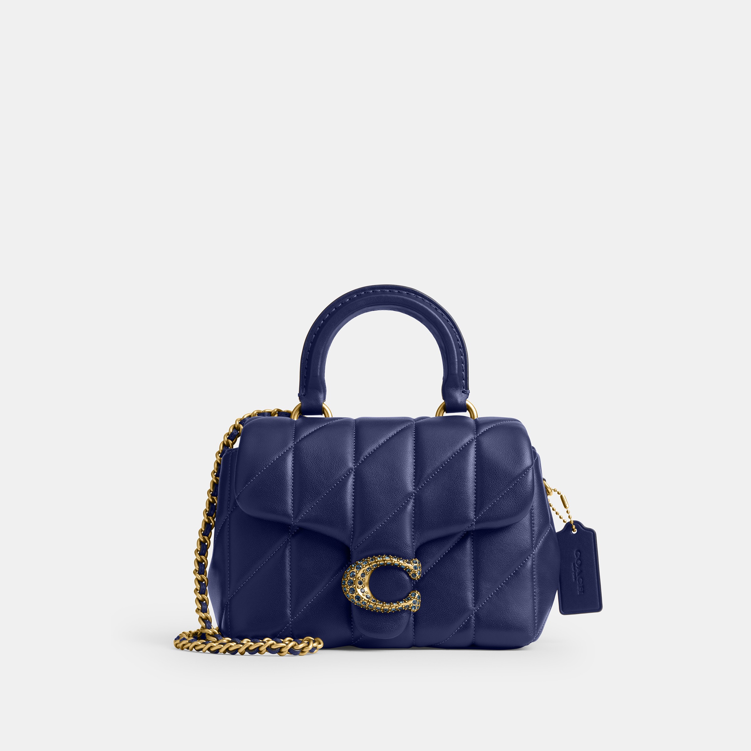 Tabby Top Handle Bag With Quilting