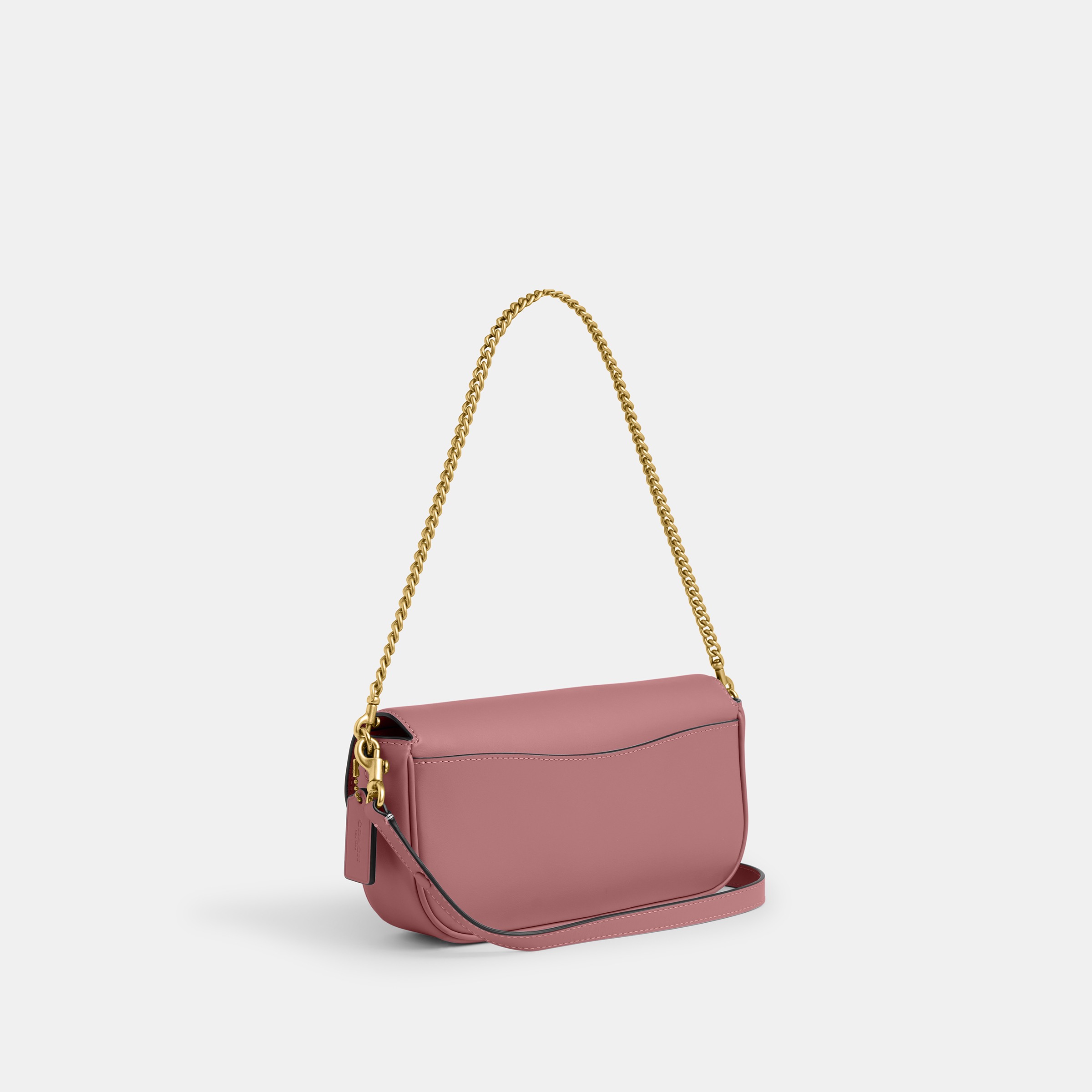 Refined Calf Leather Brook Flap Chain Bag