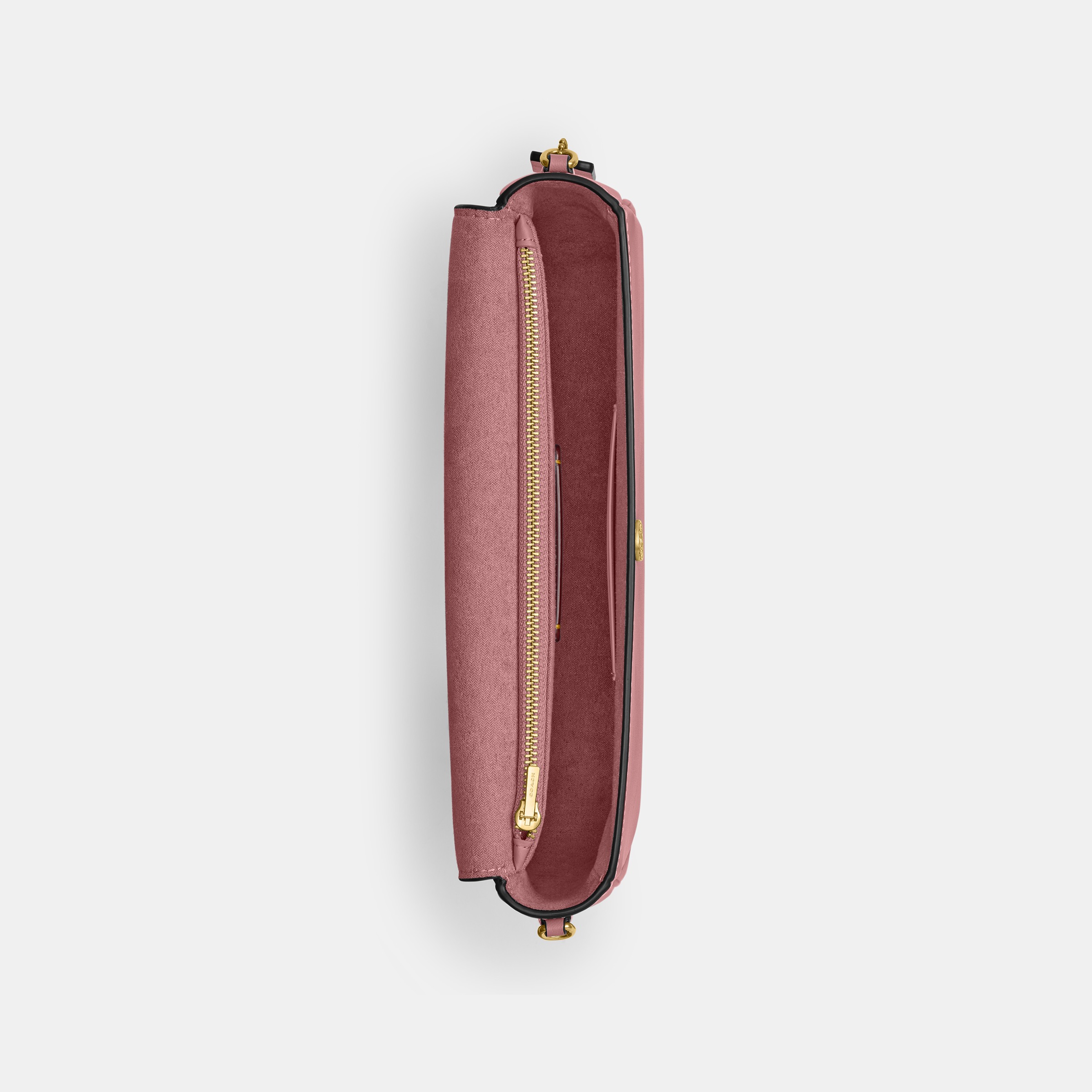 Refined Calf Leather Brook Flap Chain Bag