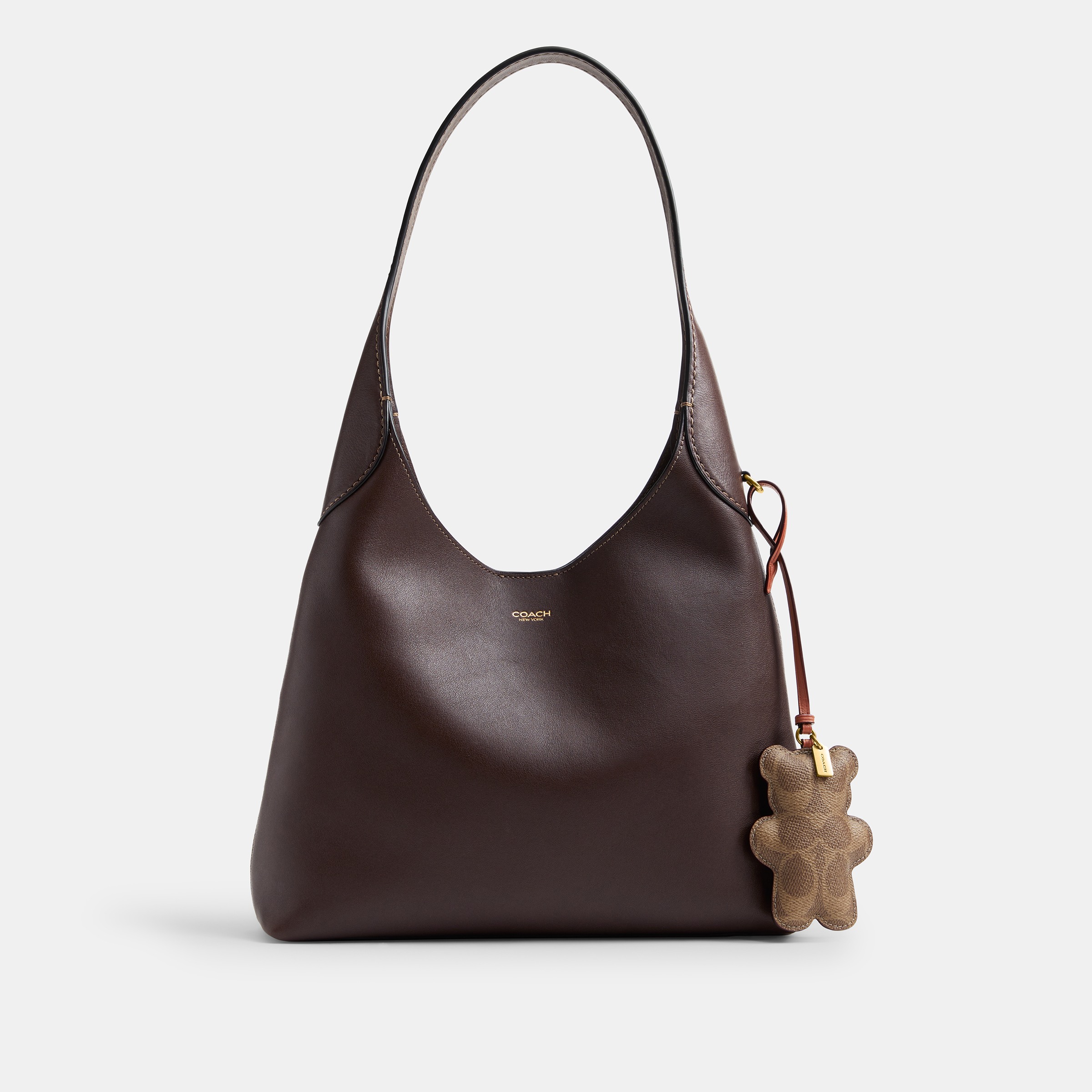 Bear Puffy Bag Charm In Signature Canvas