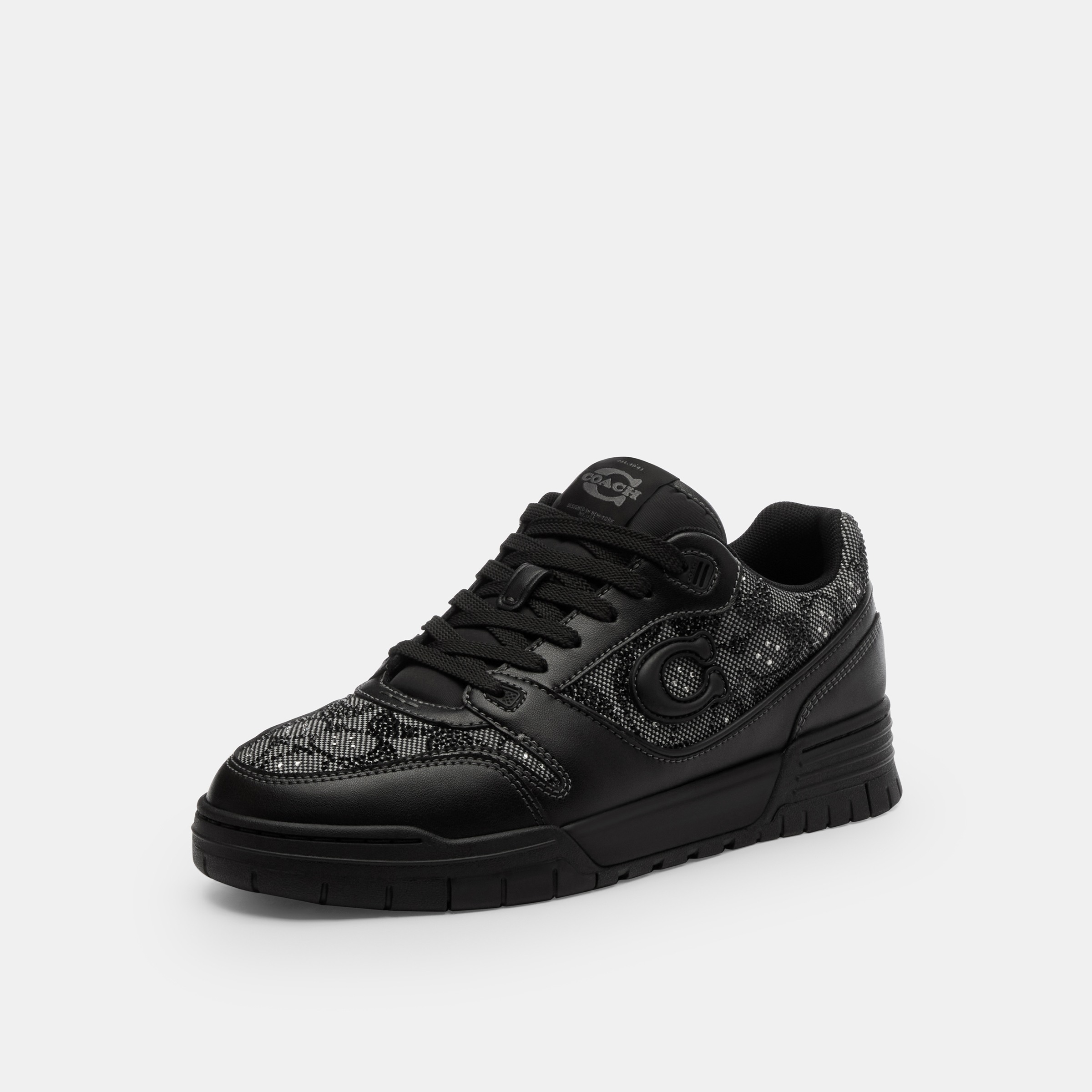 Soho Sneaker In Crystal Signature Jacquard