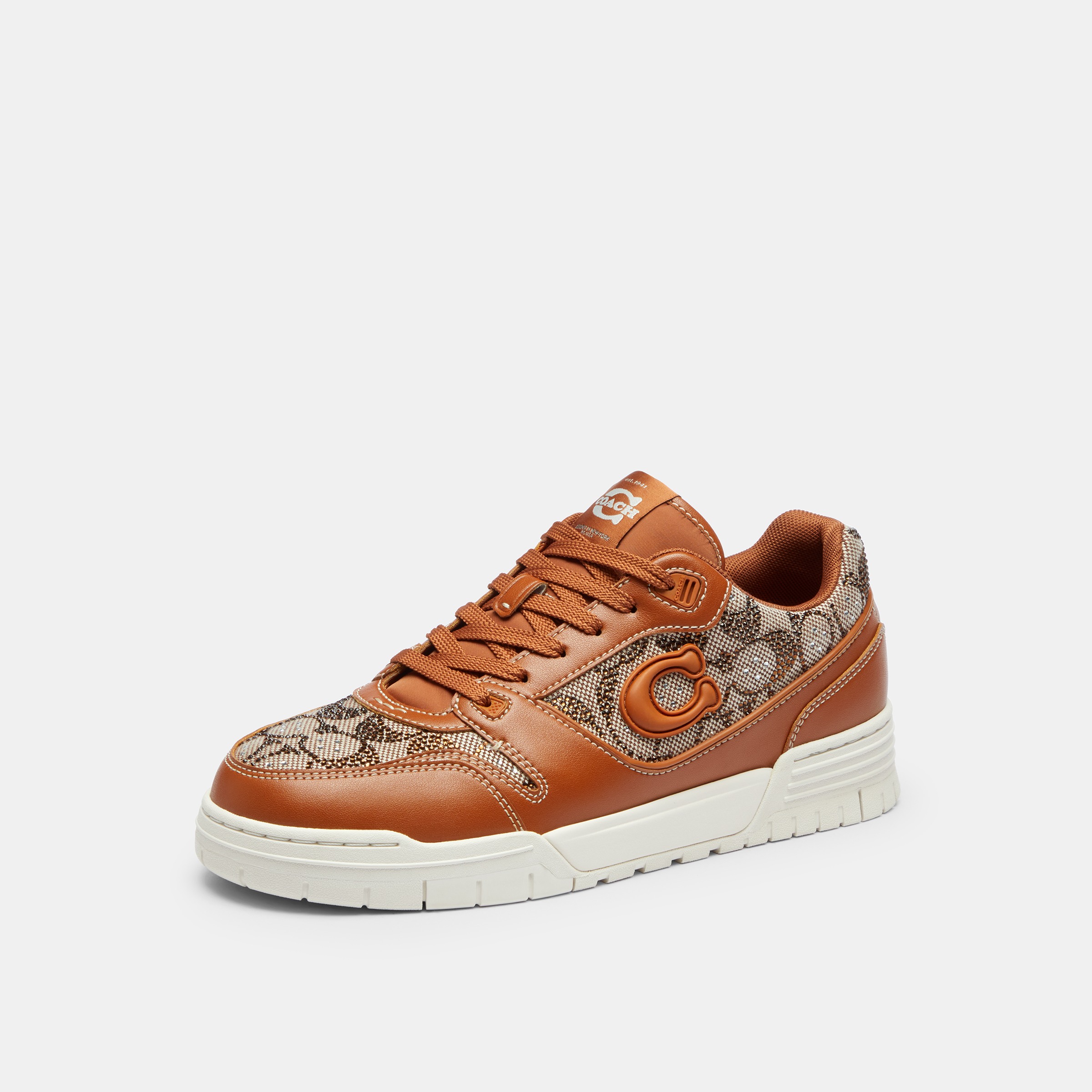 Soho Sneaker In Crystal Signature Jacquard