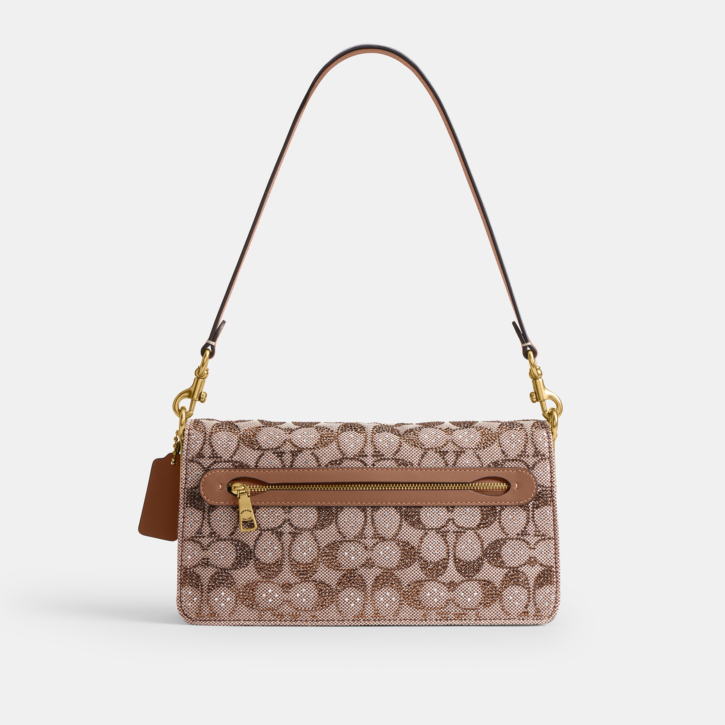 Tabby Shoulder Bag 26 In Crystal Signature Jacquard