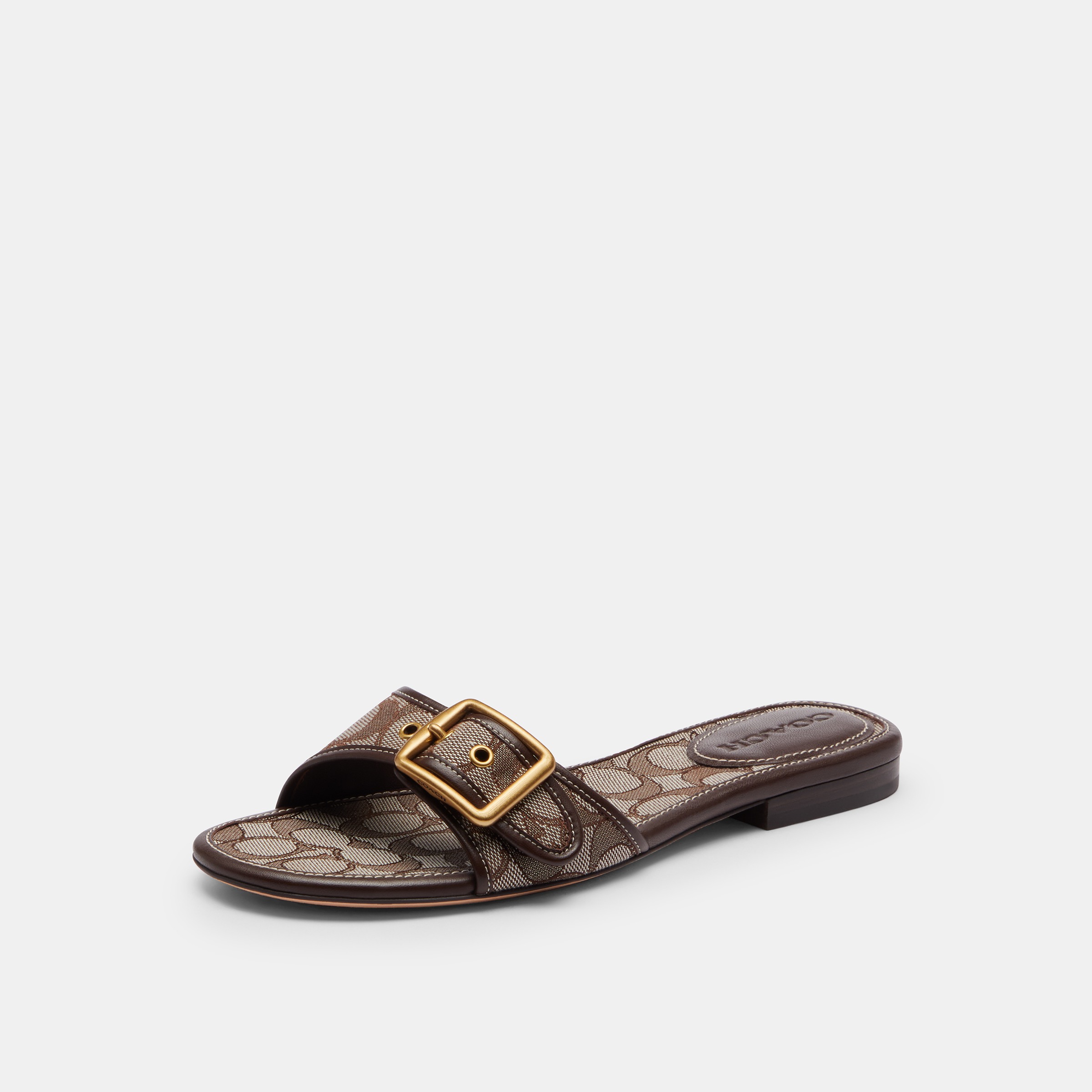 Margot Flat Sandal In Signature Jacquard