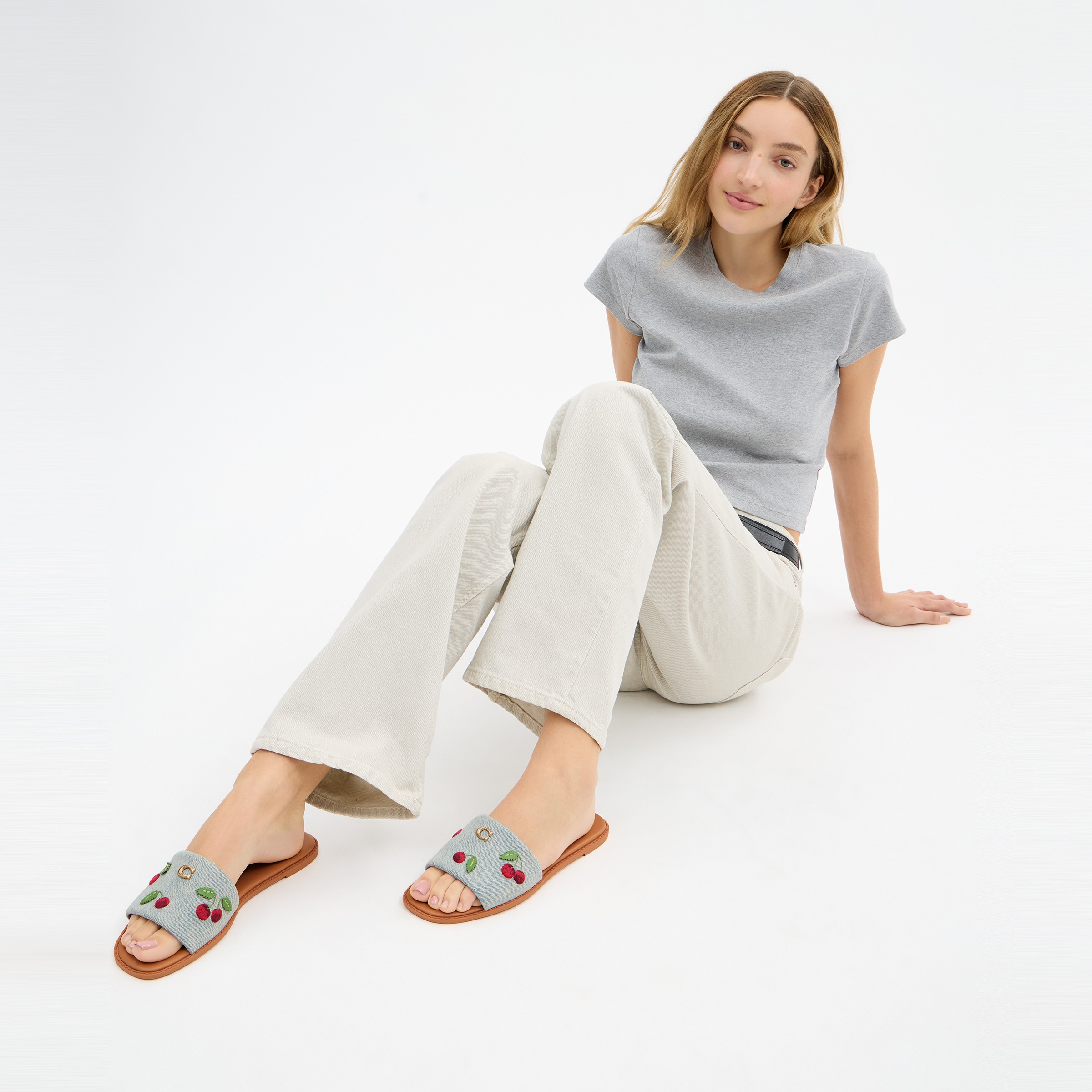 Holly Sandal With Cherries