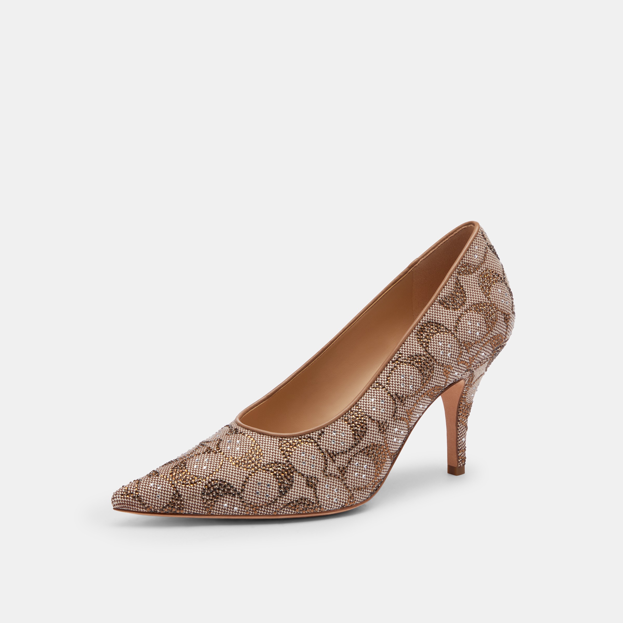 Daisy Pump In Crystal Signature Jacquard