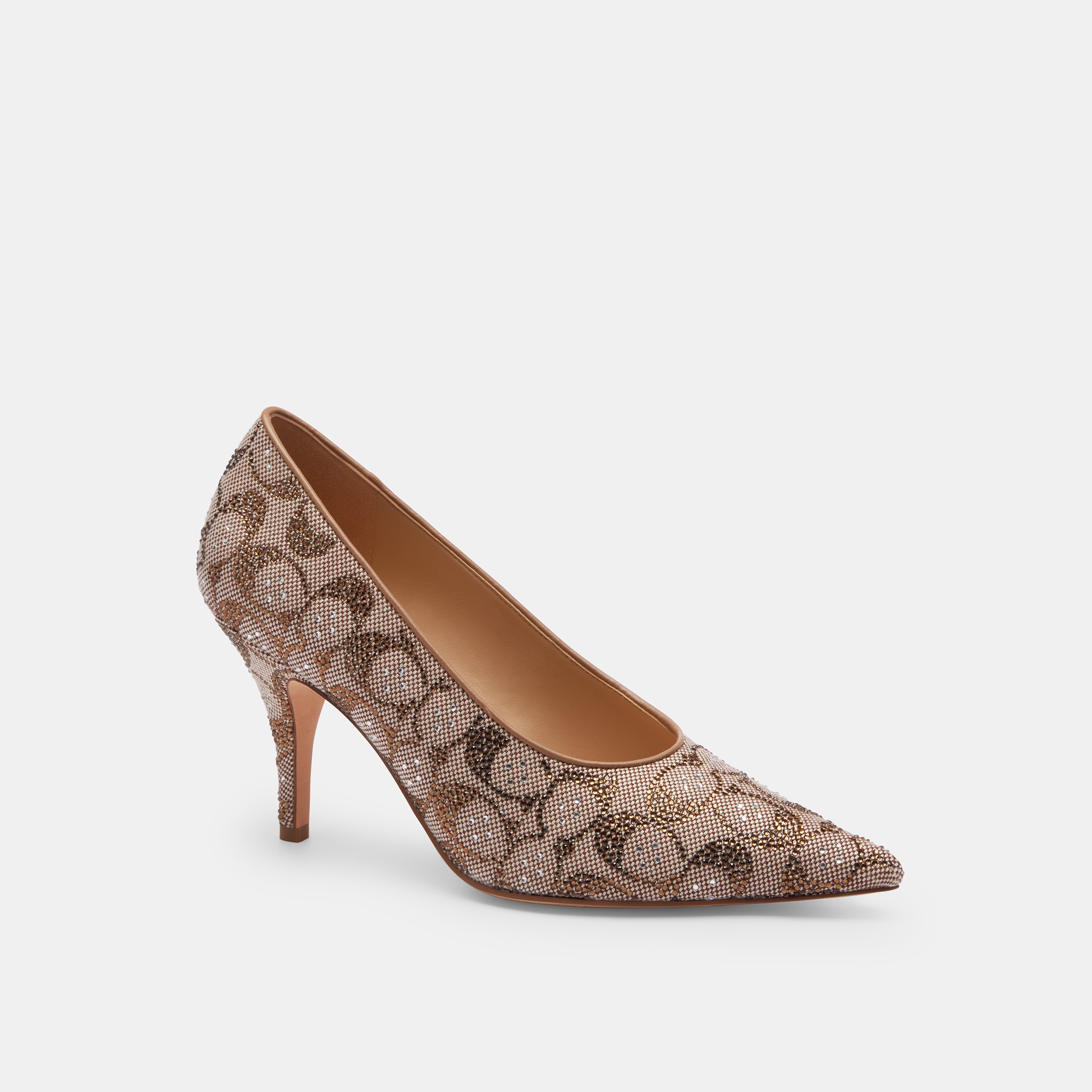 Daisy Pump In Crystal Signature Jacquard