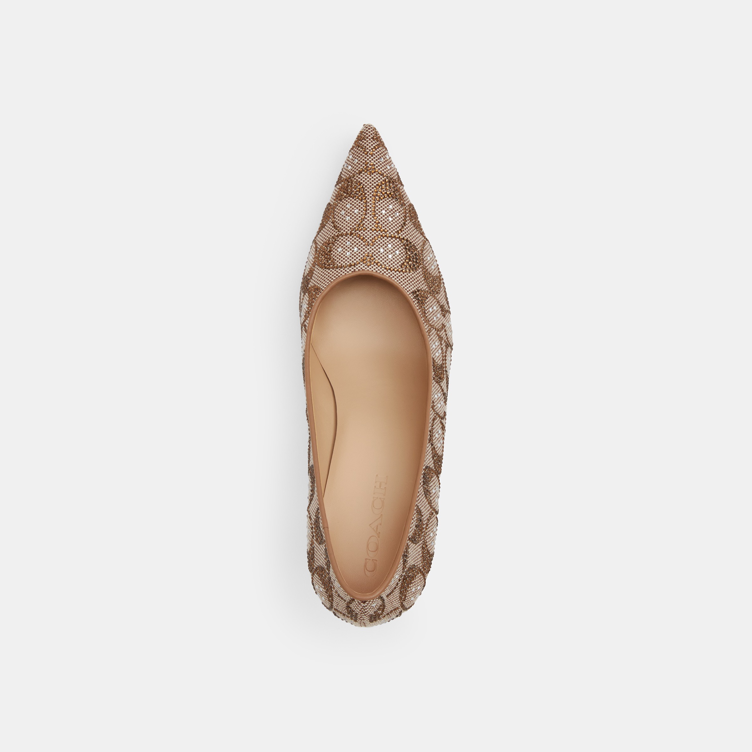 Daisy Pump In Crystal Signature Jacquard