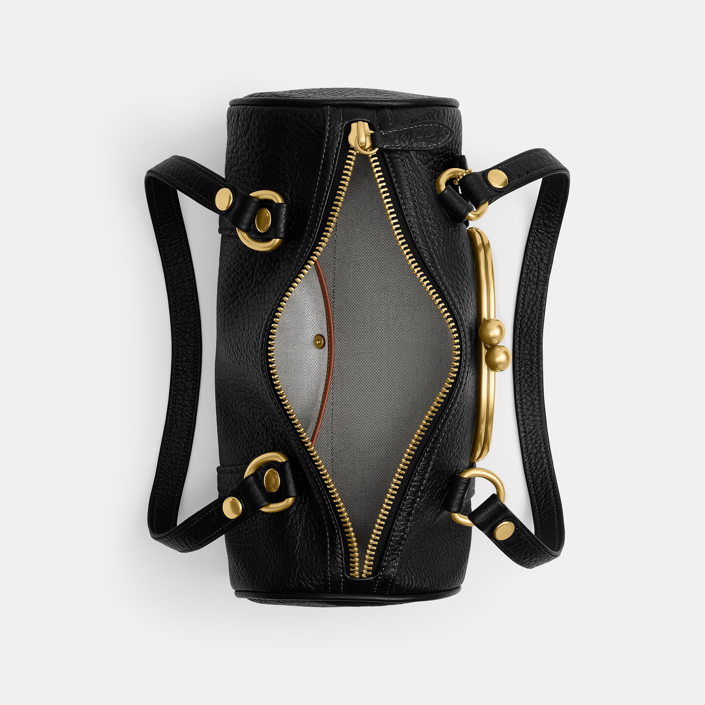 Kisslock Barrel Bag