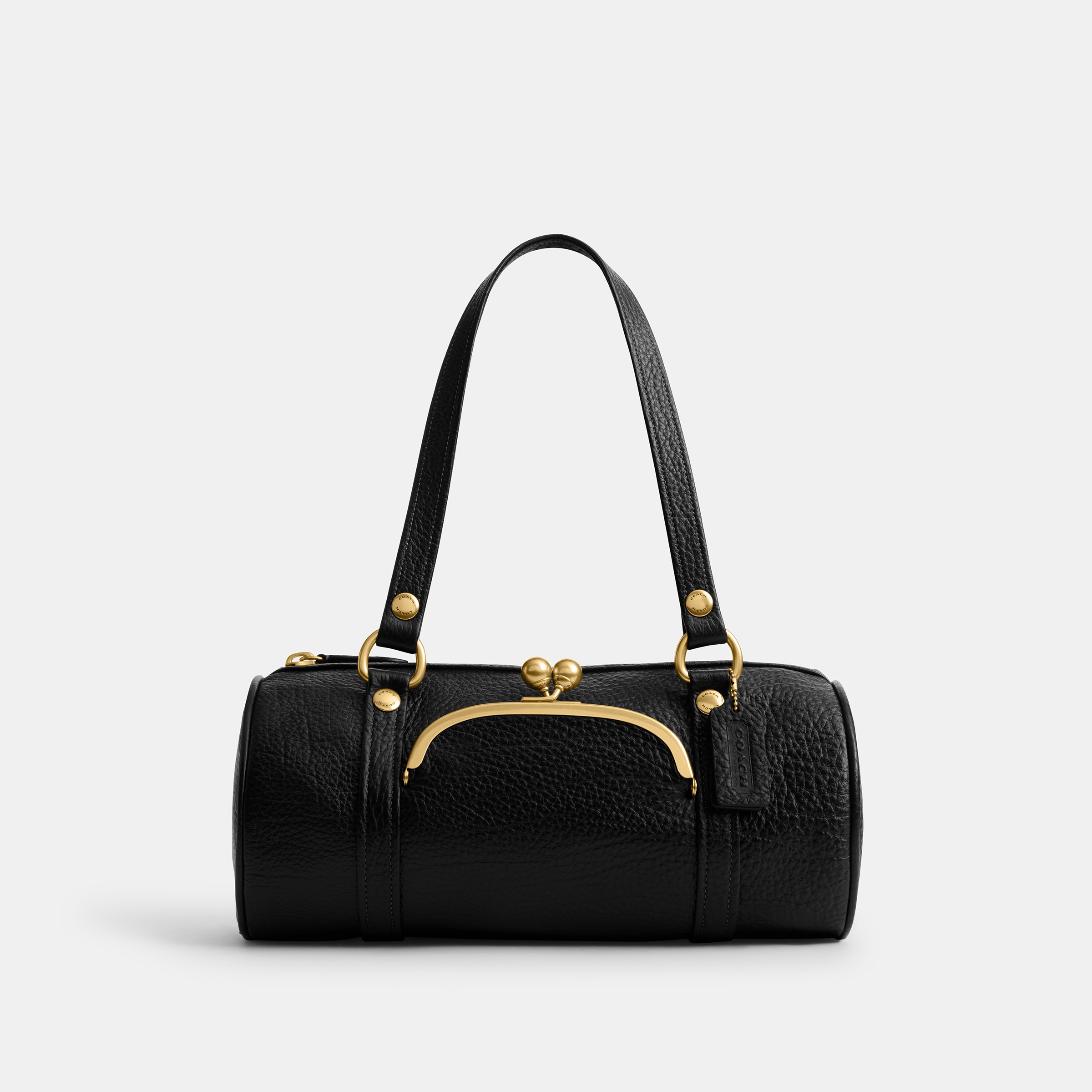 Kisslock Barrel Bag