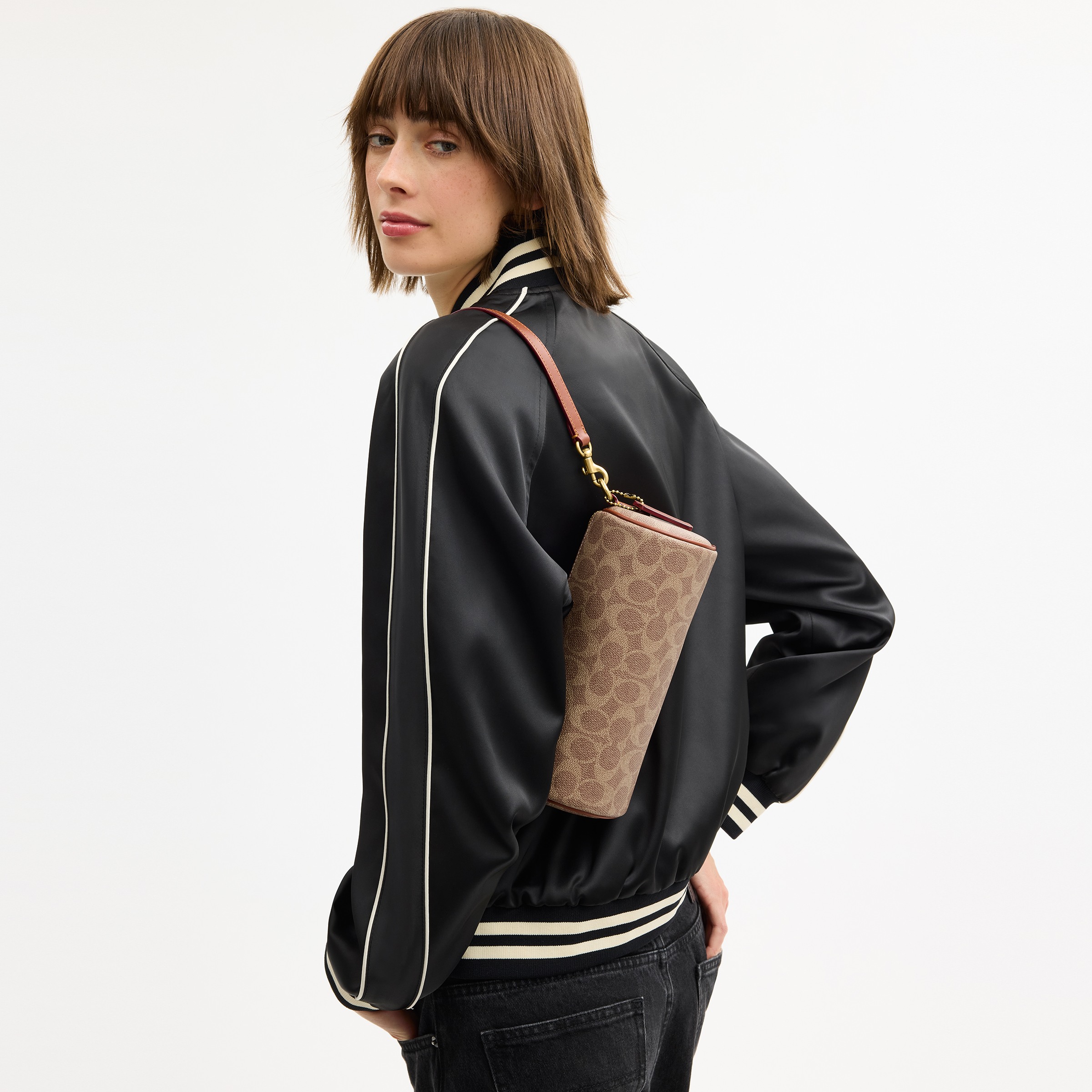 Barrel Bag In Signature Canvas