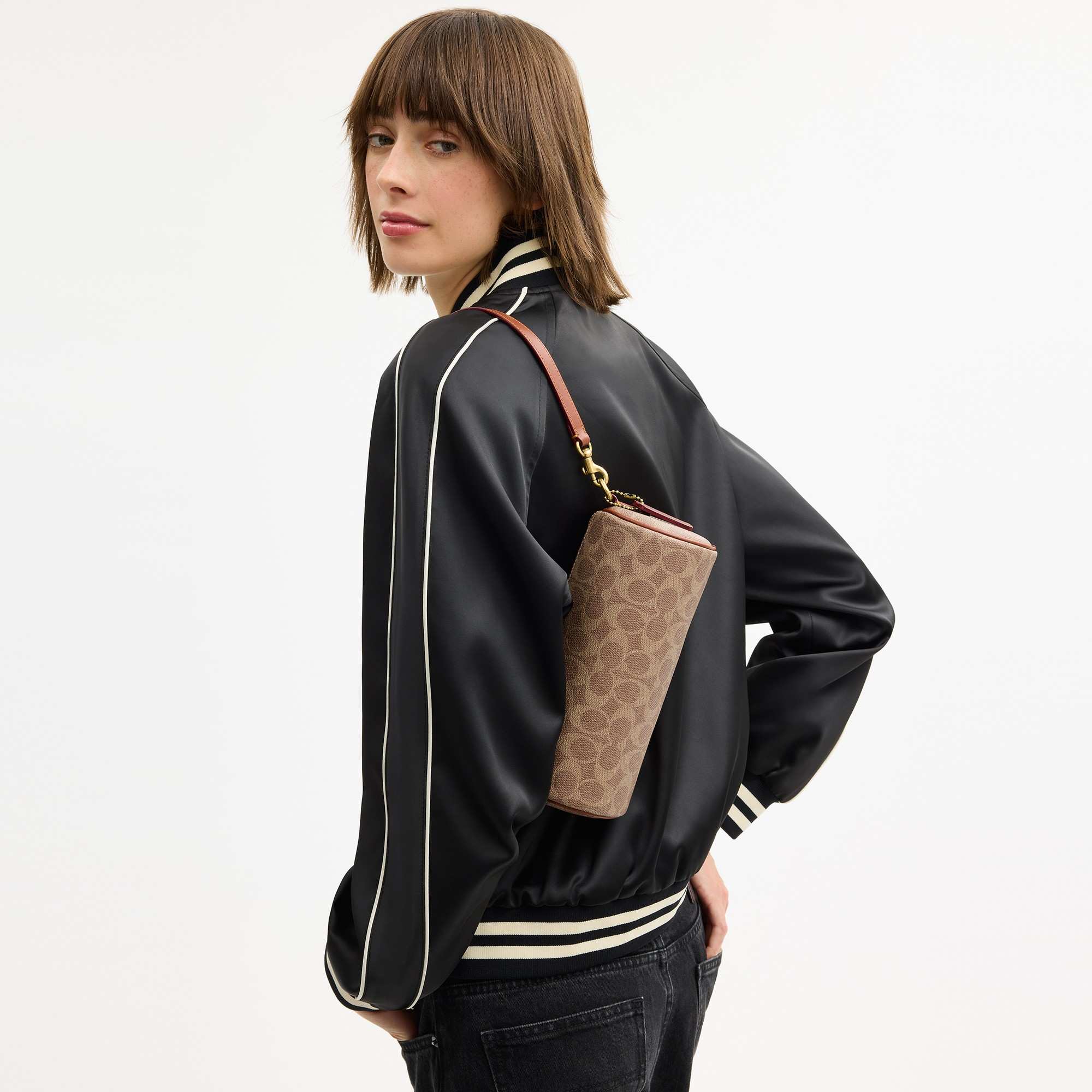 Barrel Bag In Signature Canvas