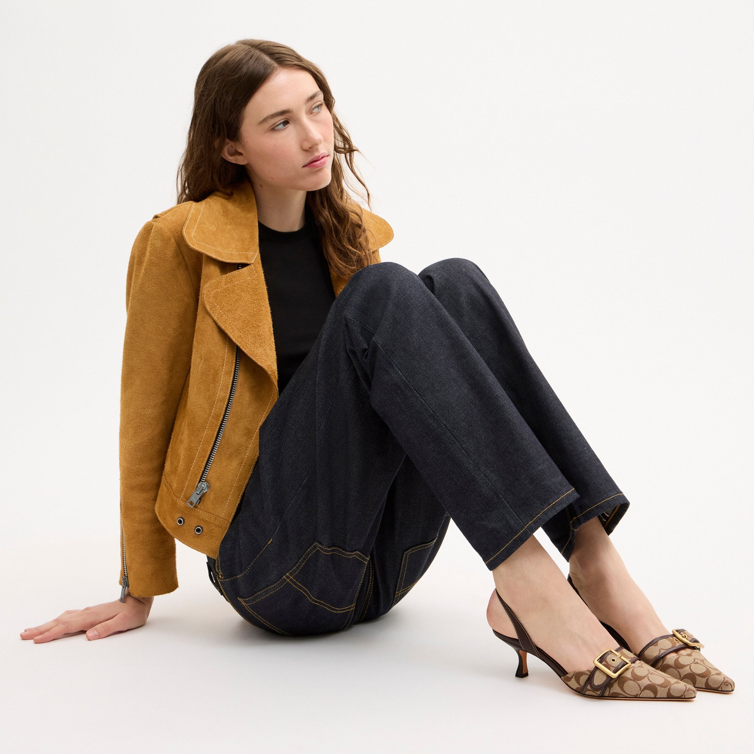Margot Slingback In Signature Sateen Jacquard