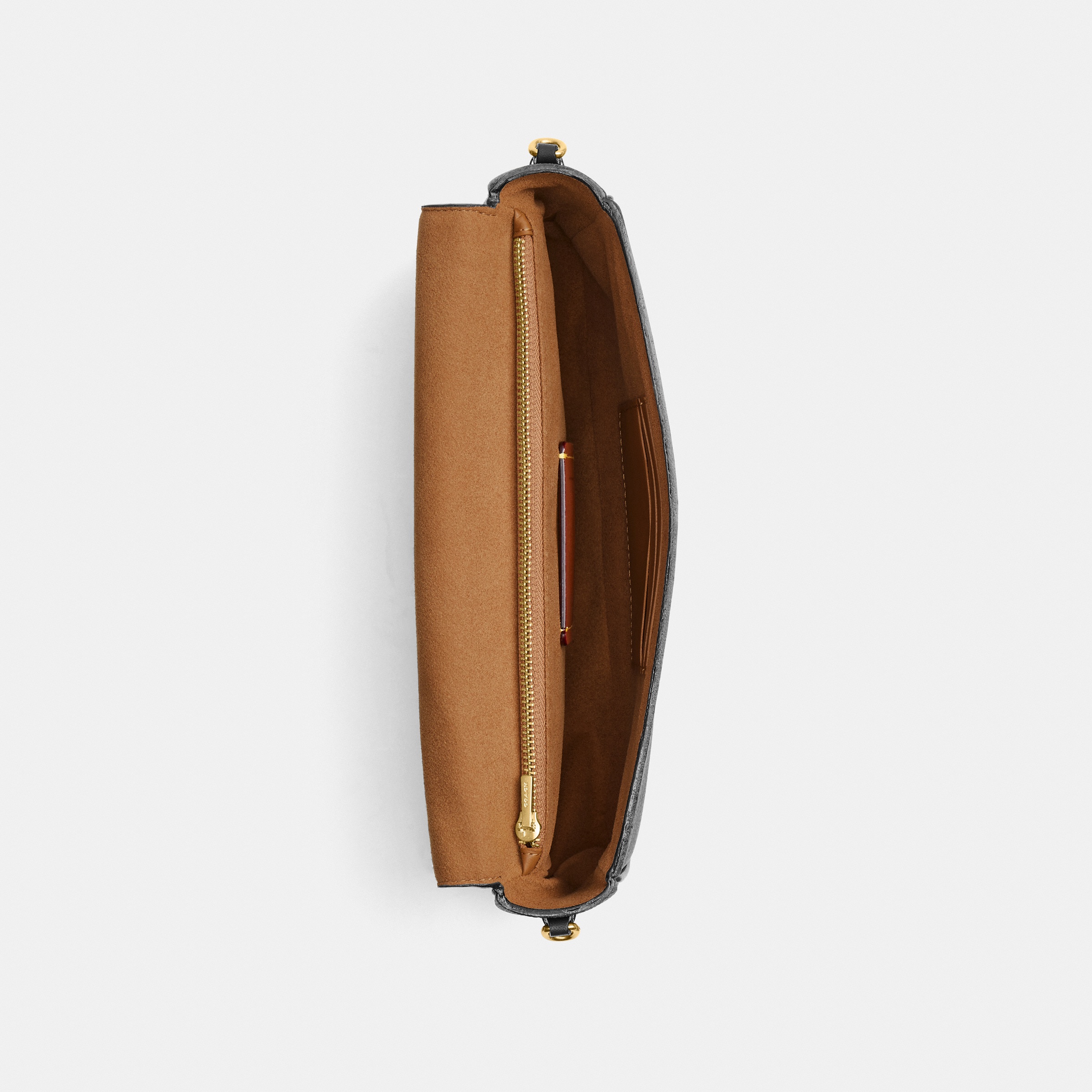 Brook Flap Chain Bag In Signature UpcraftedLeather