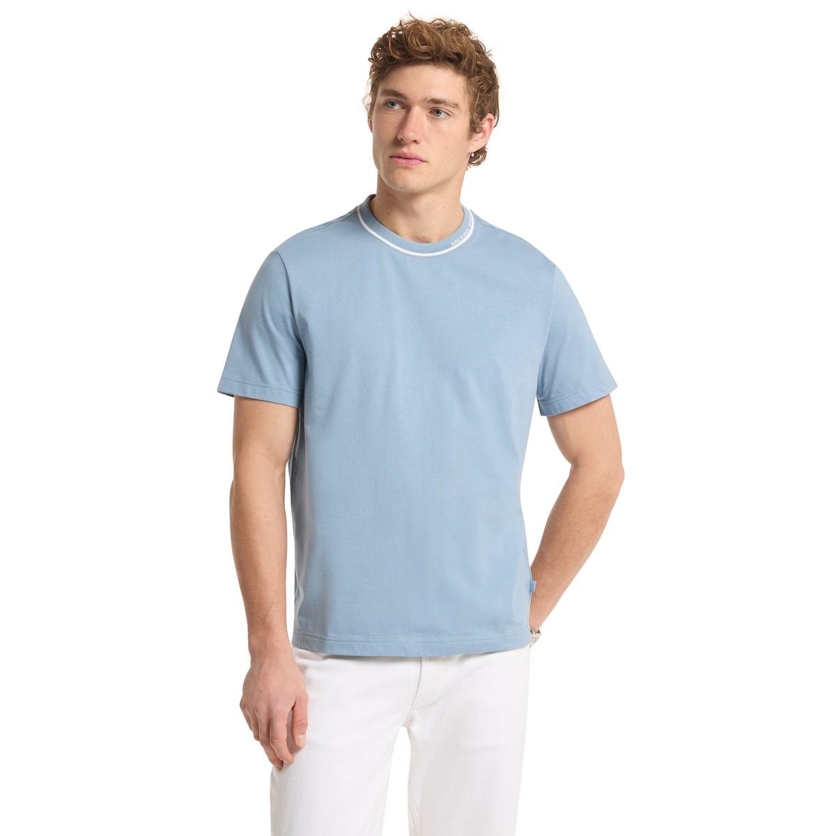 Logo Trim Cotton Jersey T-Shirt