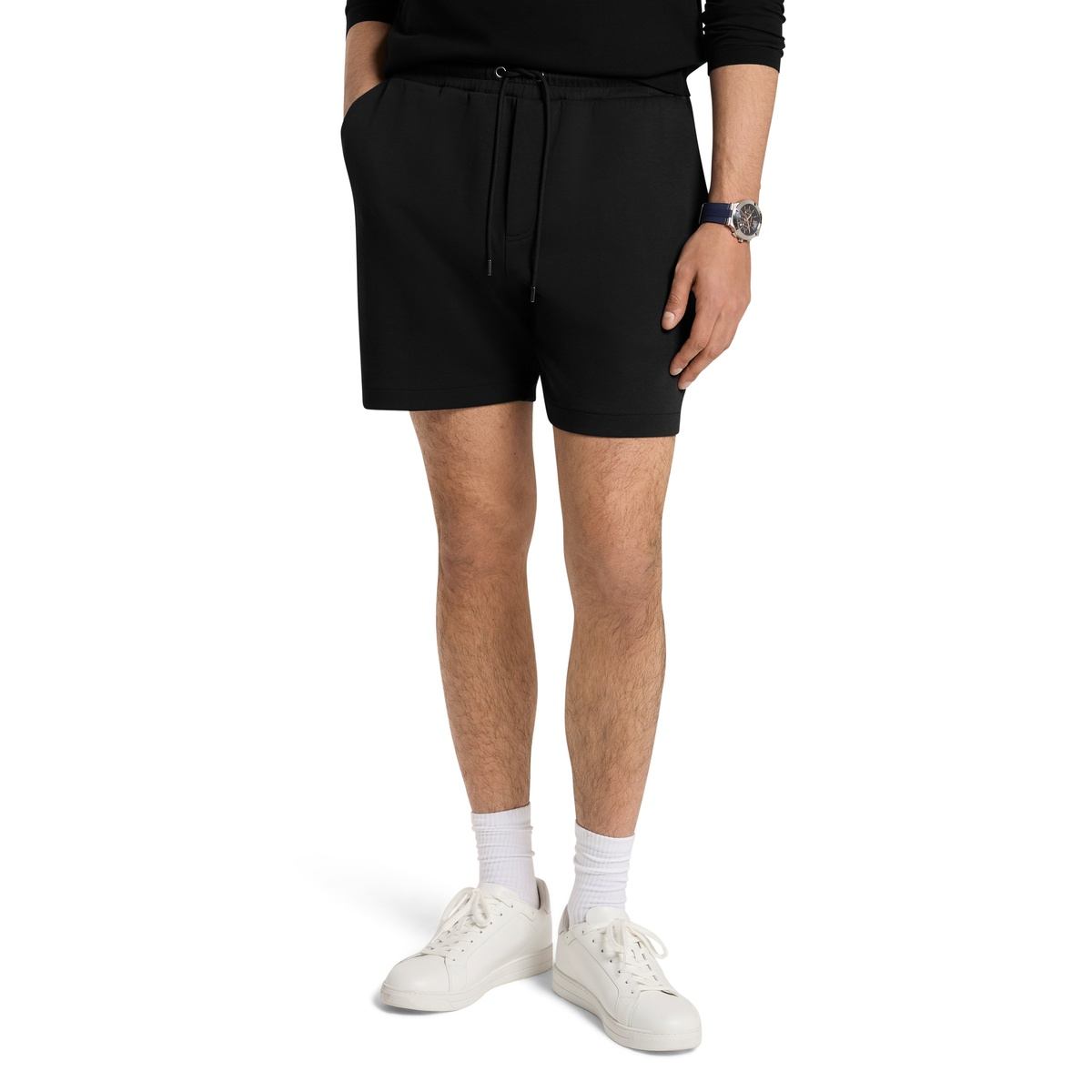 Logo Pocket Cotton Blend Shorts