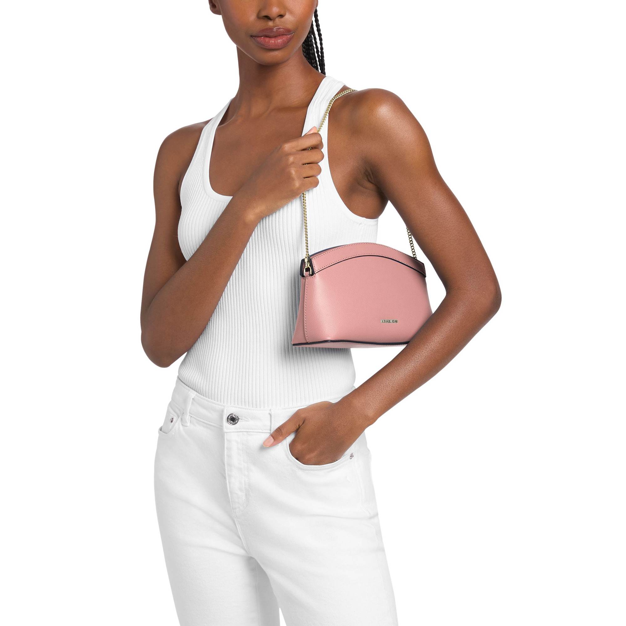 Athena Small Leather Convertible Clutch