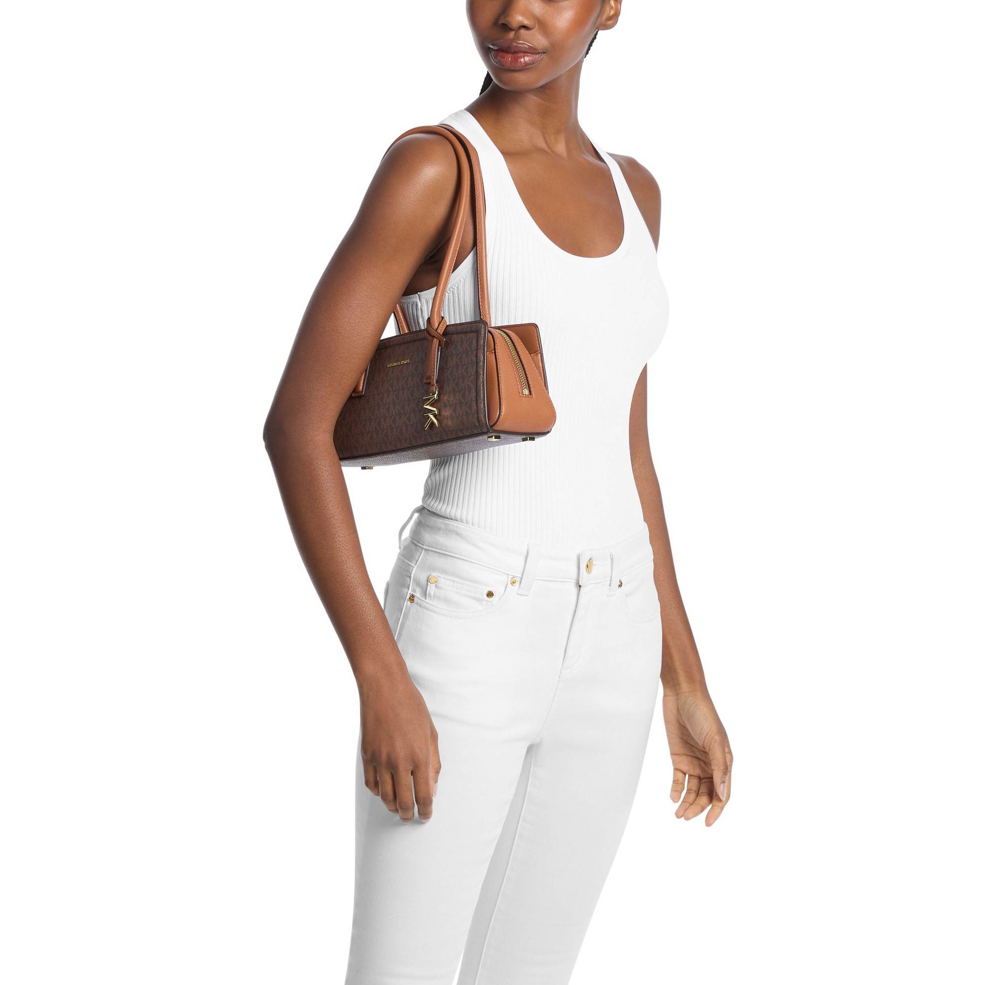 Laila Small Signature Logo Shoulder Bag