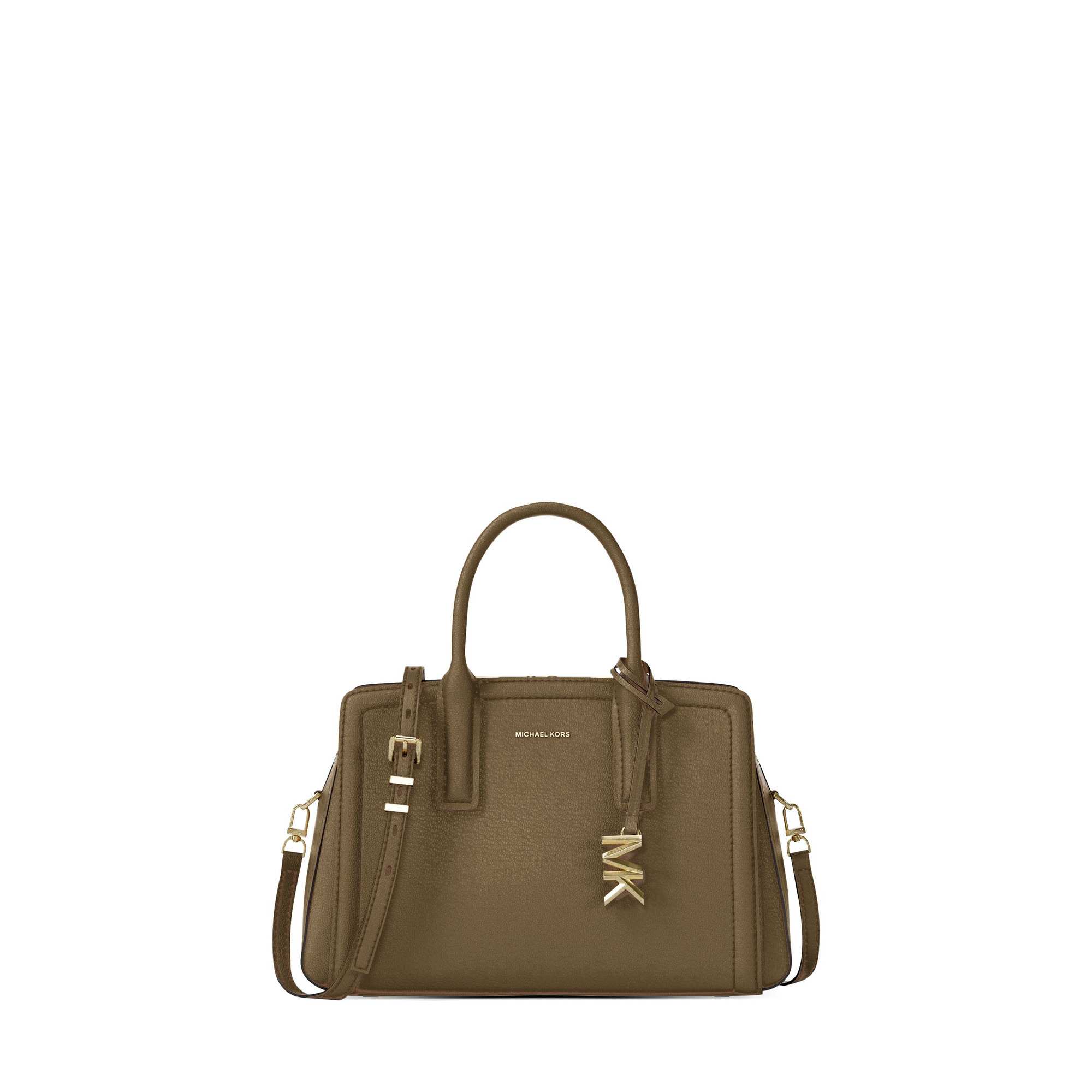 Laila Small Pebbled Leather Satchel