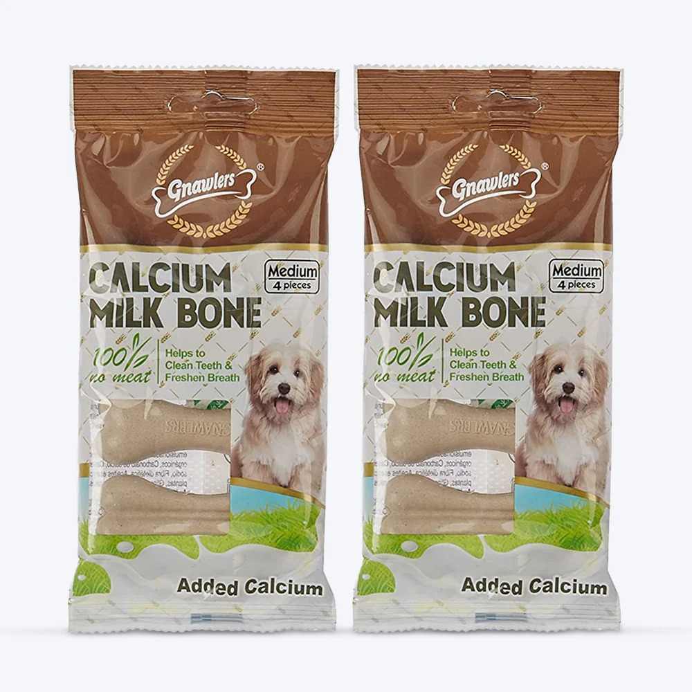 Gnawlers Calcium Milk Bone Dog Treats For Dogs 4 in 1