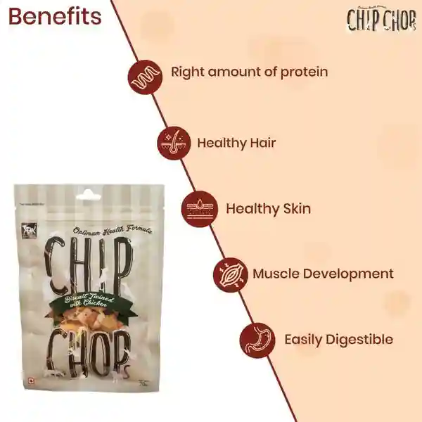 Chip Chops Biscuit Twined With Chicken Dog Treats 250g