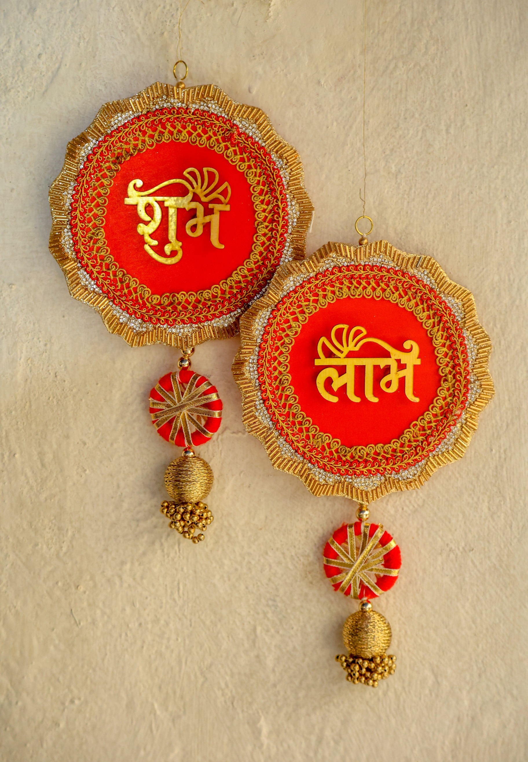 Floral art | Red Gold Subhlabh  undefined