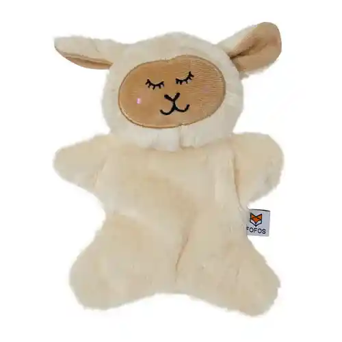 Barkbutler Fofos Glove Plush Sheep Toy for Dog (Beige)