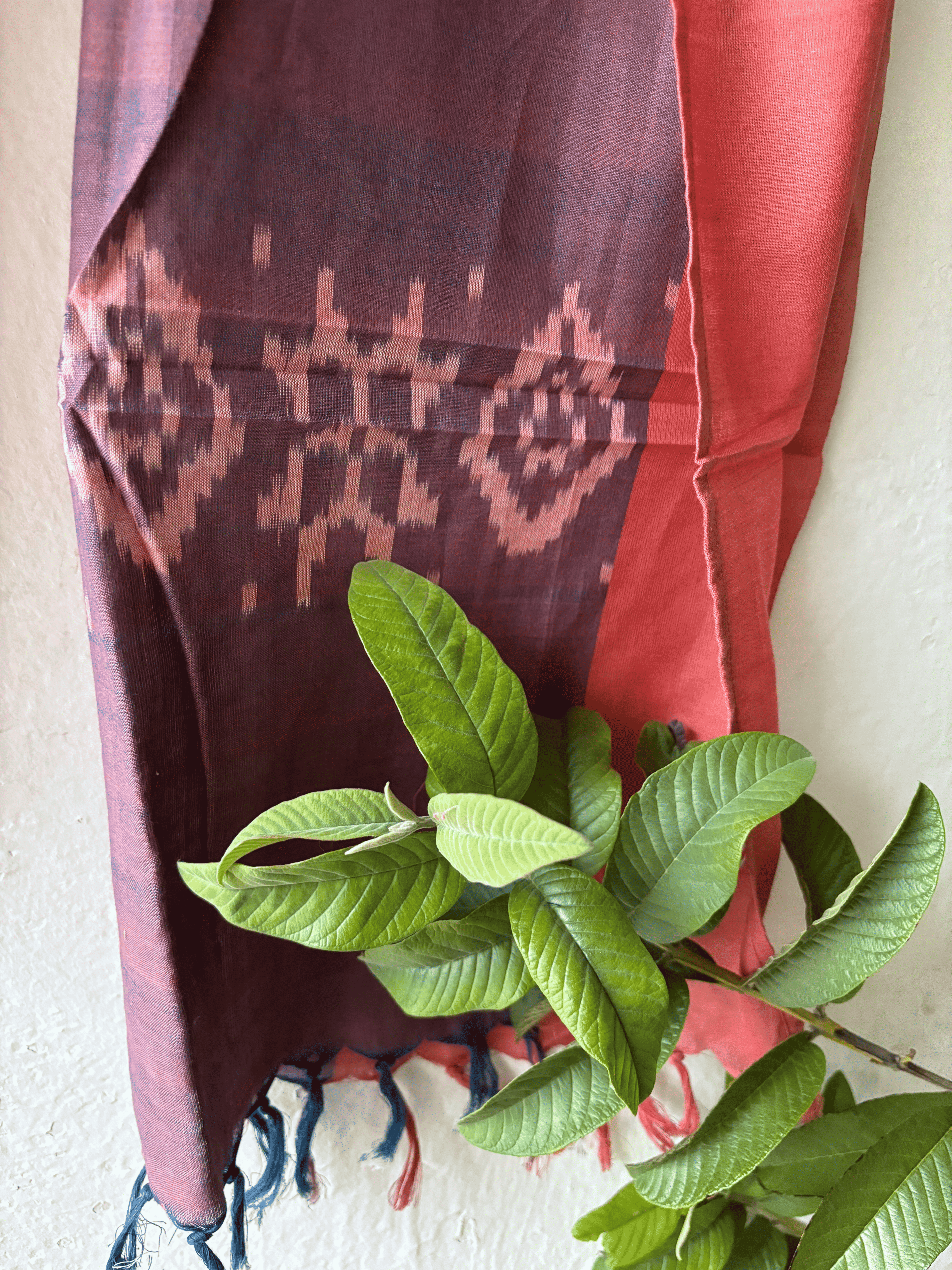 Natural Dyes Teliya Ikat Stole