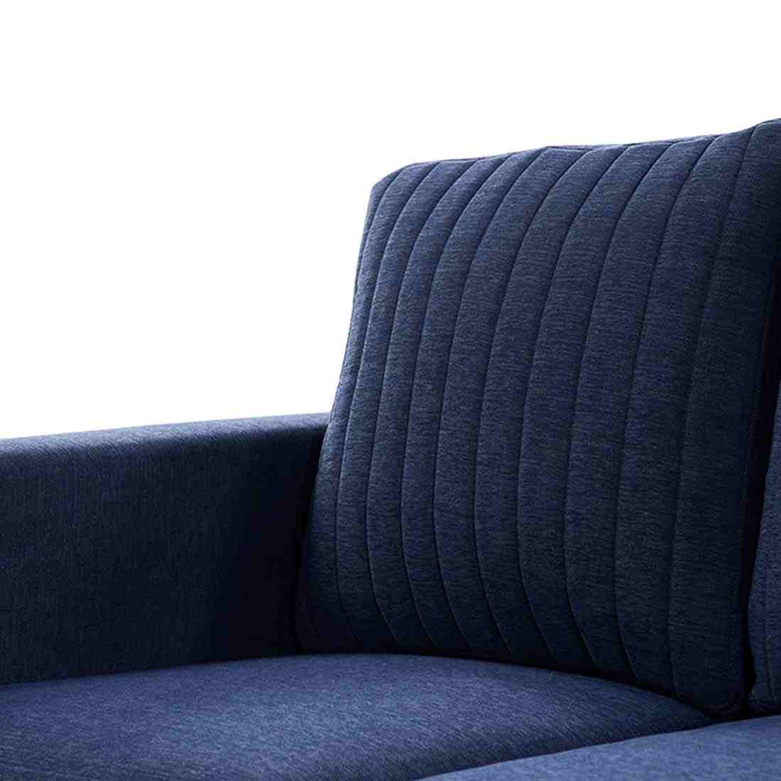 neudot Roman Sofa for Living Room |2 Persons Sofa|Premium Fabric with Cushioned Armrest | Solid Wood Frame|2 Seater in Cobalt Blue Color
