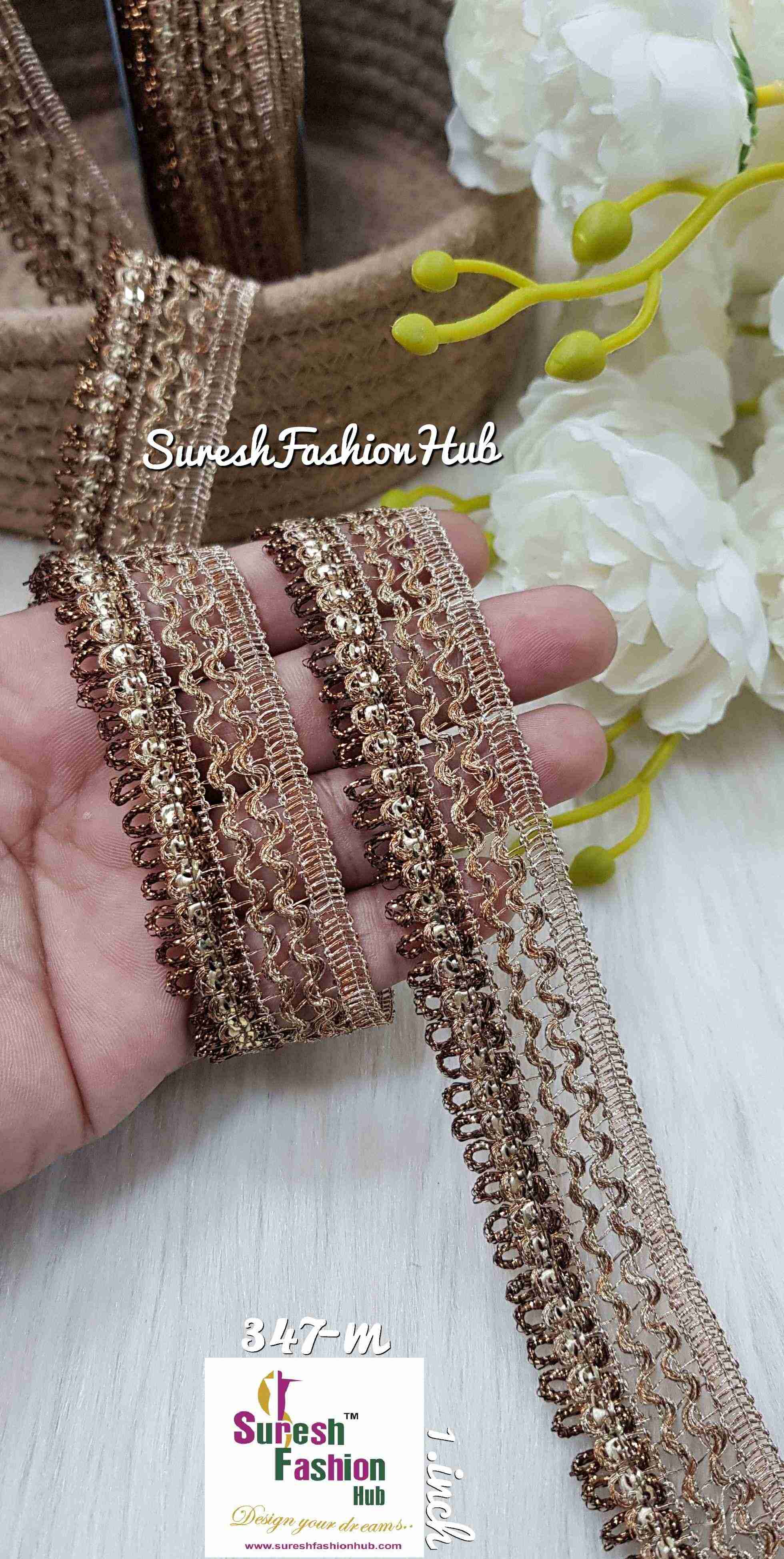 Antique Mix  Zari Whispers designer Trim