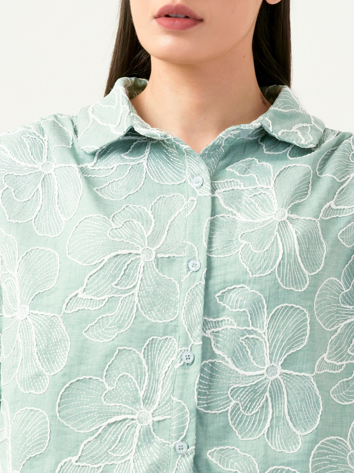 Albion Women Smart Premium Pista Casual Shirt