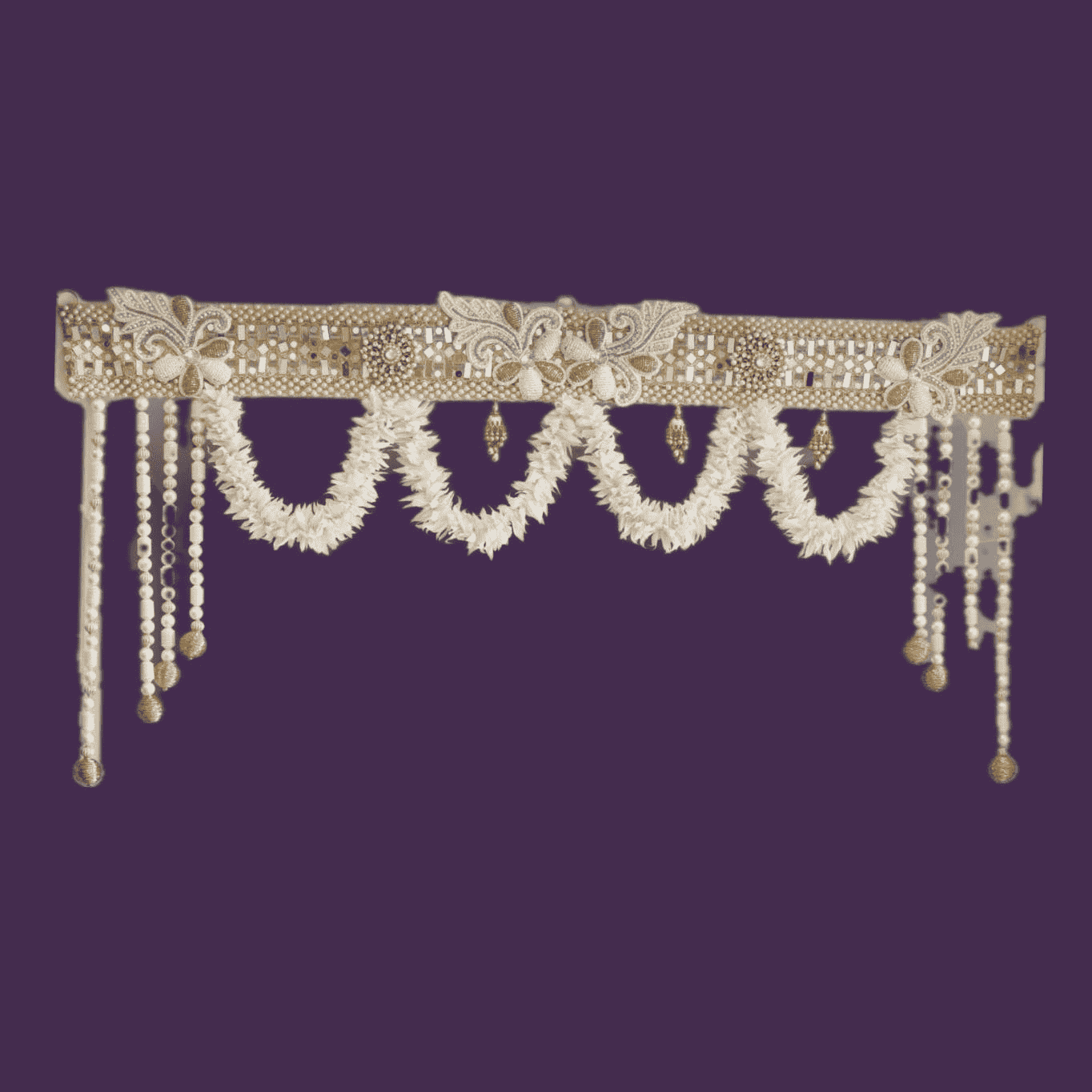 Golden Bandarwal with pearl hanging