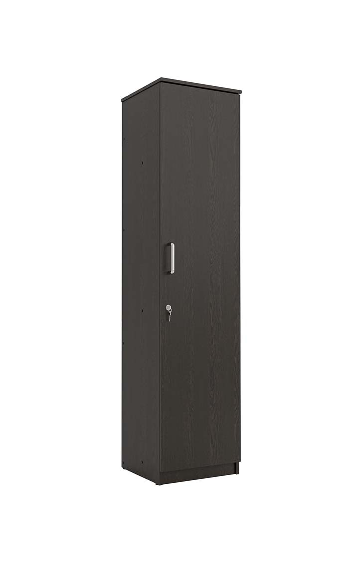 neudot Adona Engineered Wood Single Door Wardrobe - Wenge
