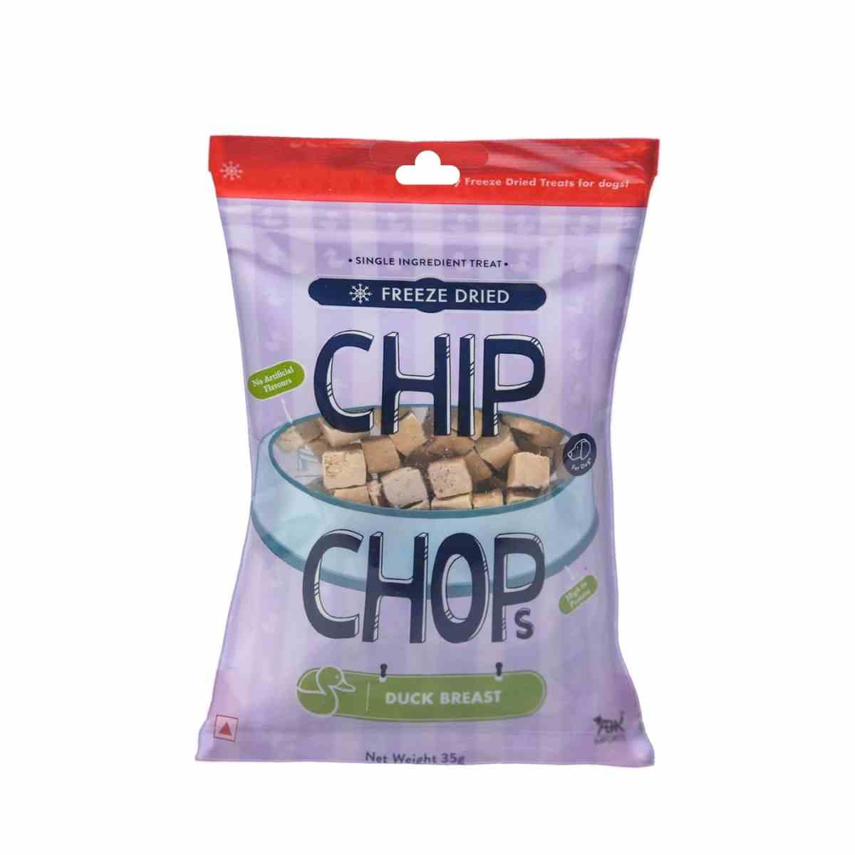 Chip Chops Freeze Dried Duck Breast Dog Treat - 35gm
