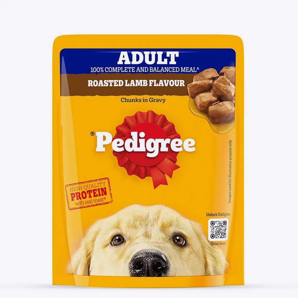 Pedigree | Pedigree Pouch Adult Lamb Chunks In Gravy for Dogs 70g