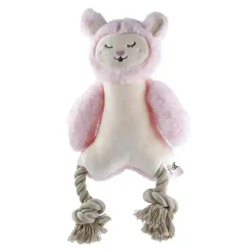 Barkbutler Fofos Rope Leg Plush Rabbit Toy for Dogs