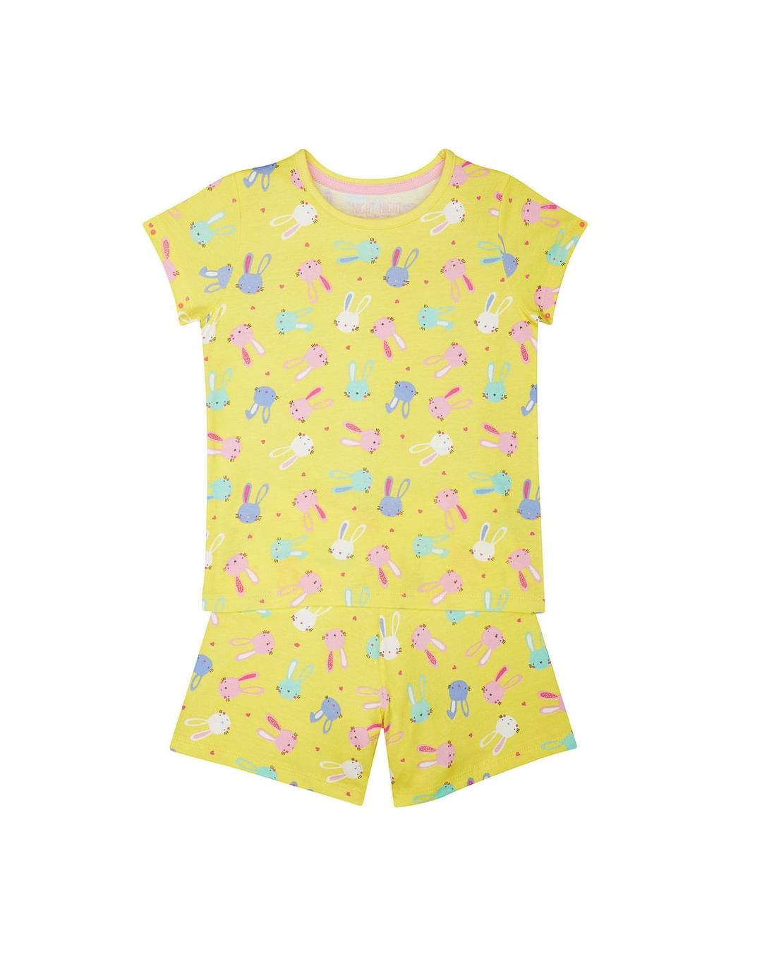 Mothercare | Yellow Printed Nightsuit 0