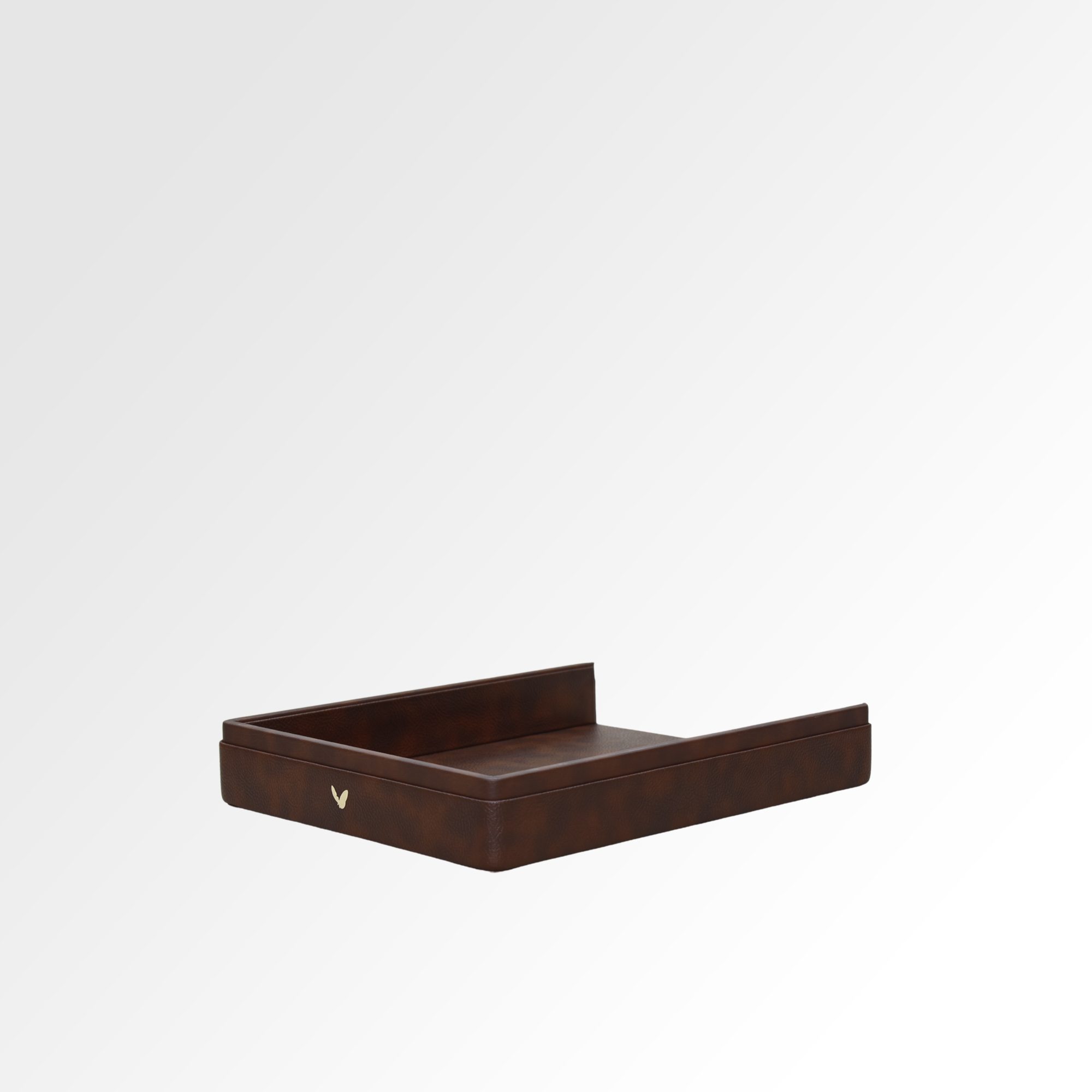 A4 Paper Tray / Letter Tray | Faux Leather | Classic | Brown
