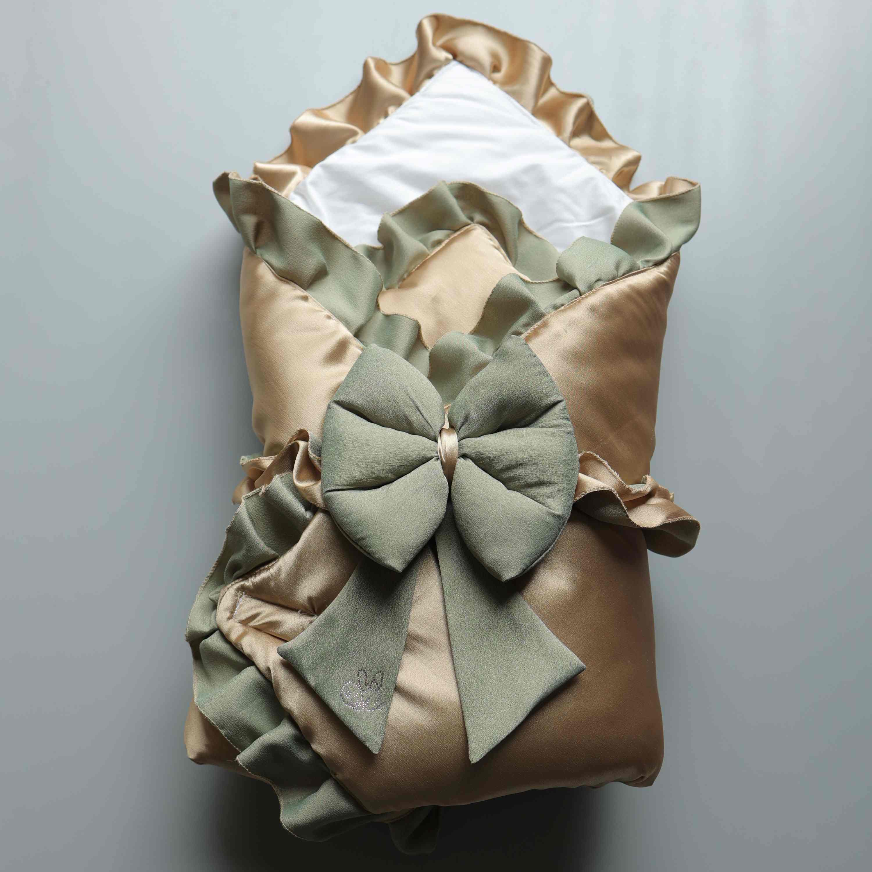 Olive Gold Luxe Drape Set