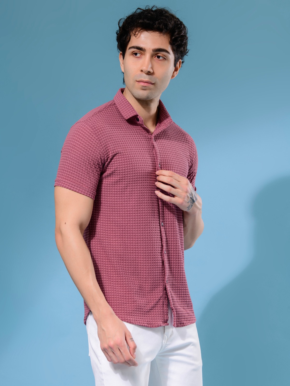 ALBION MENS OLDGARAGE 5 (ONION) SHIRT