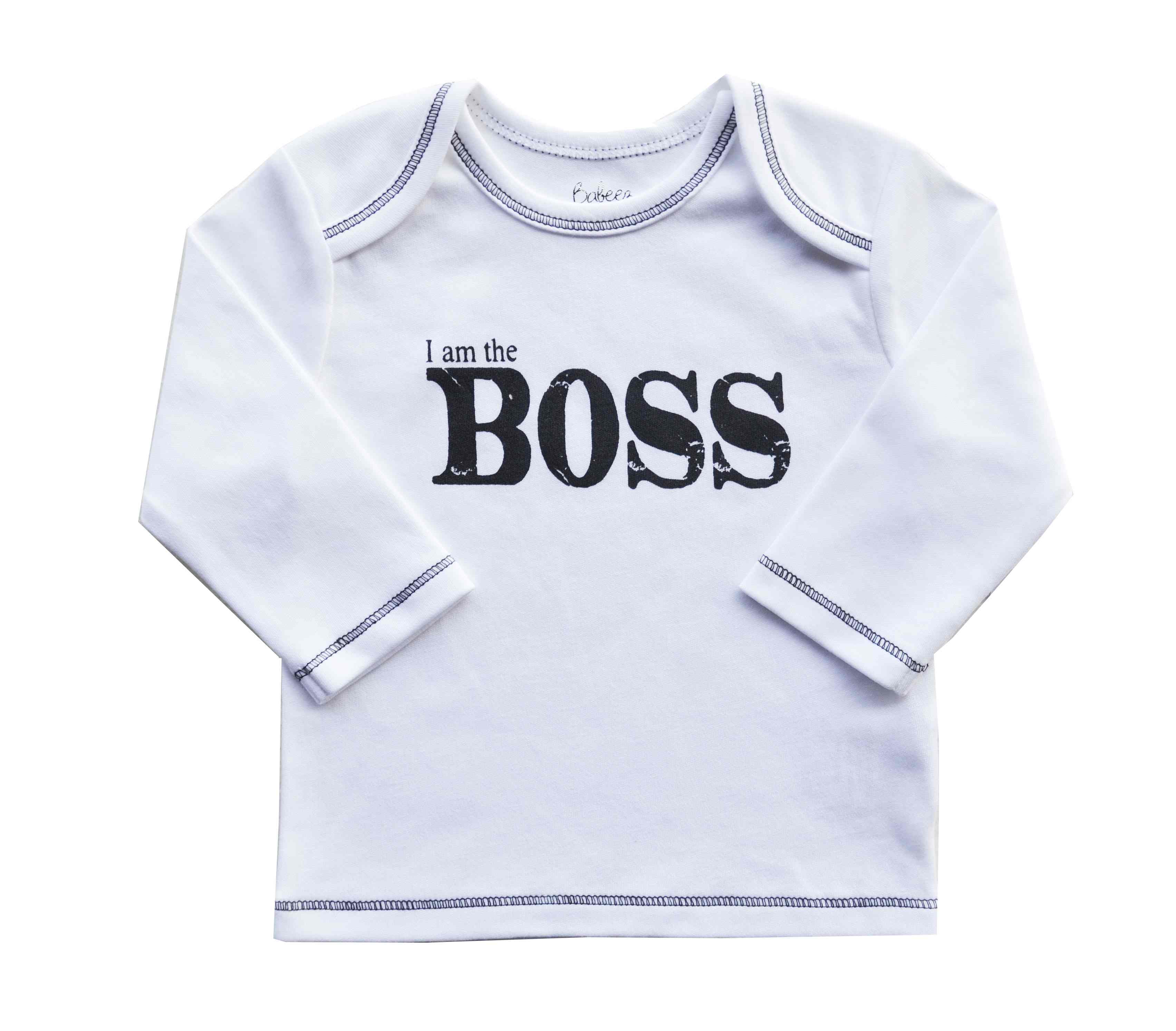 Baby's White T-Shirt with Full Sleeves